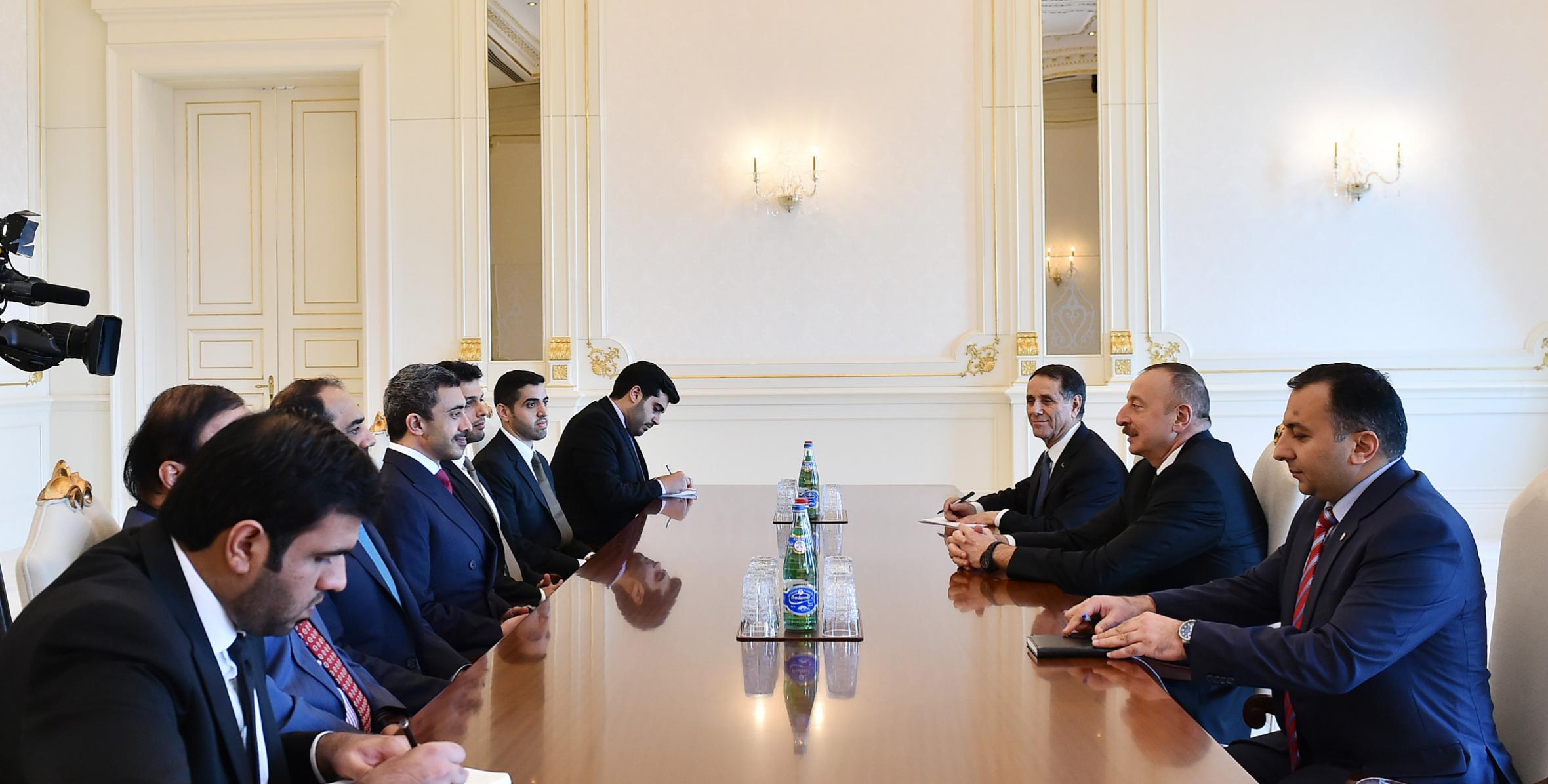 President Ilham Aliyev received UAE delegation