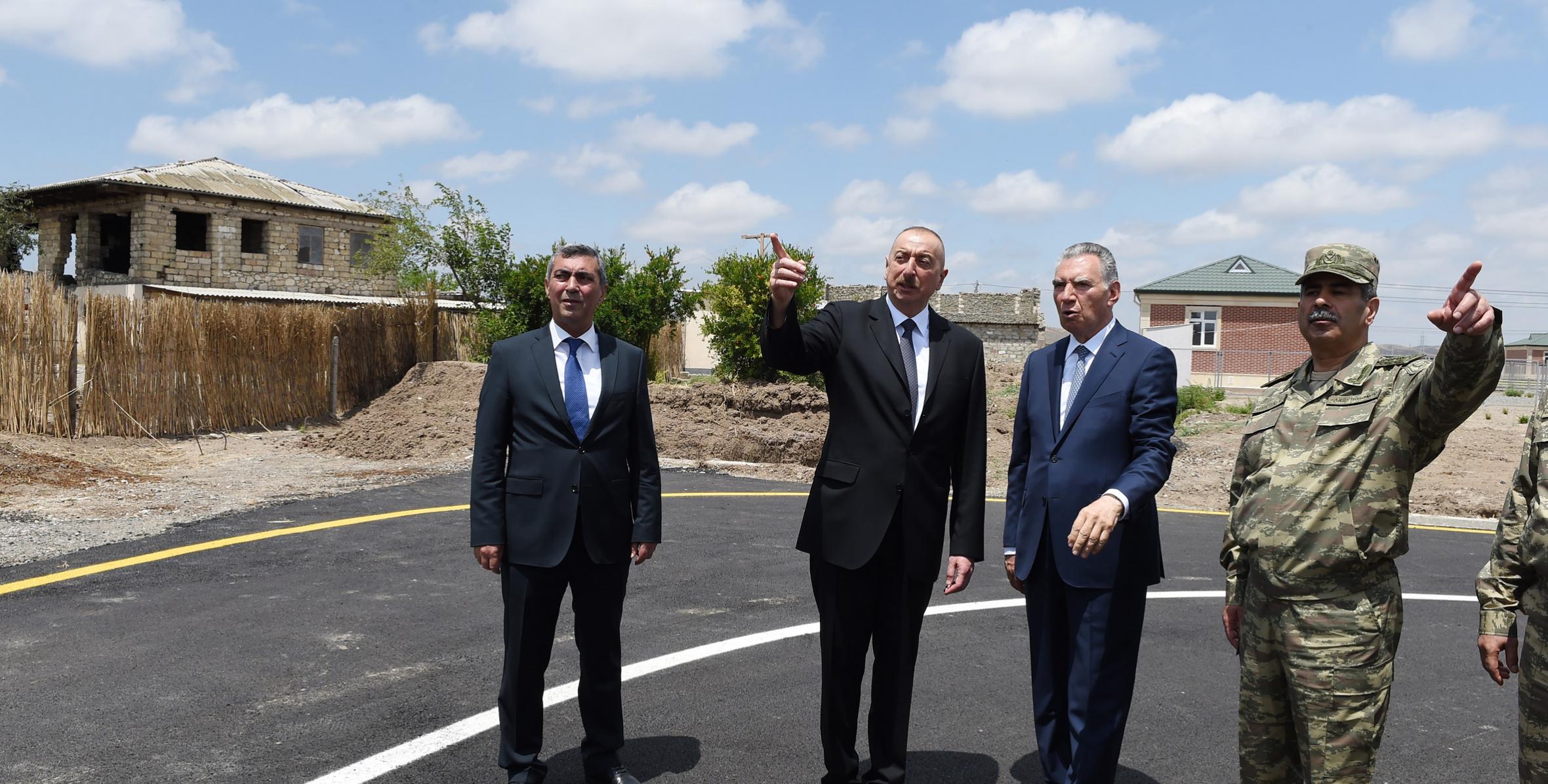 Ilham Aliyev toured Jojug Marjanli village