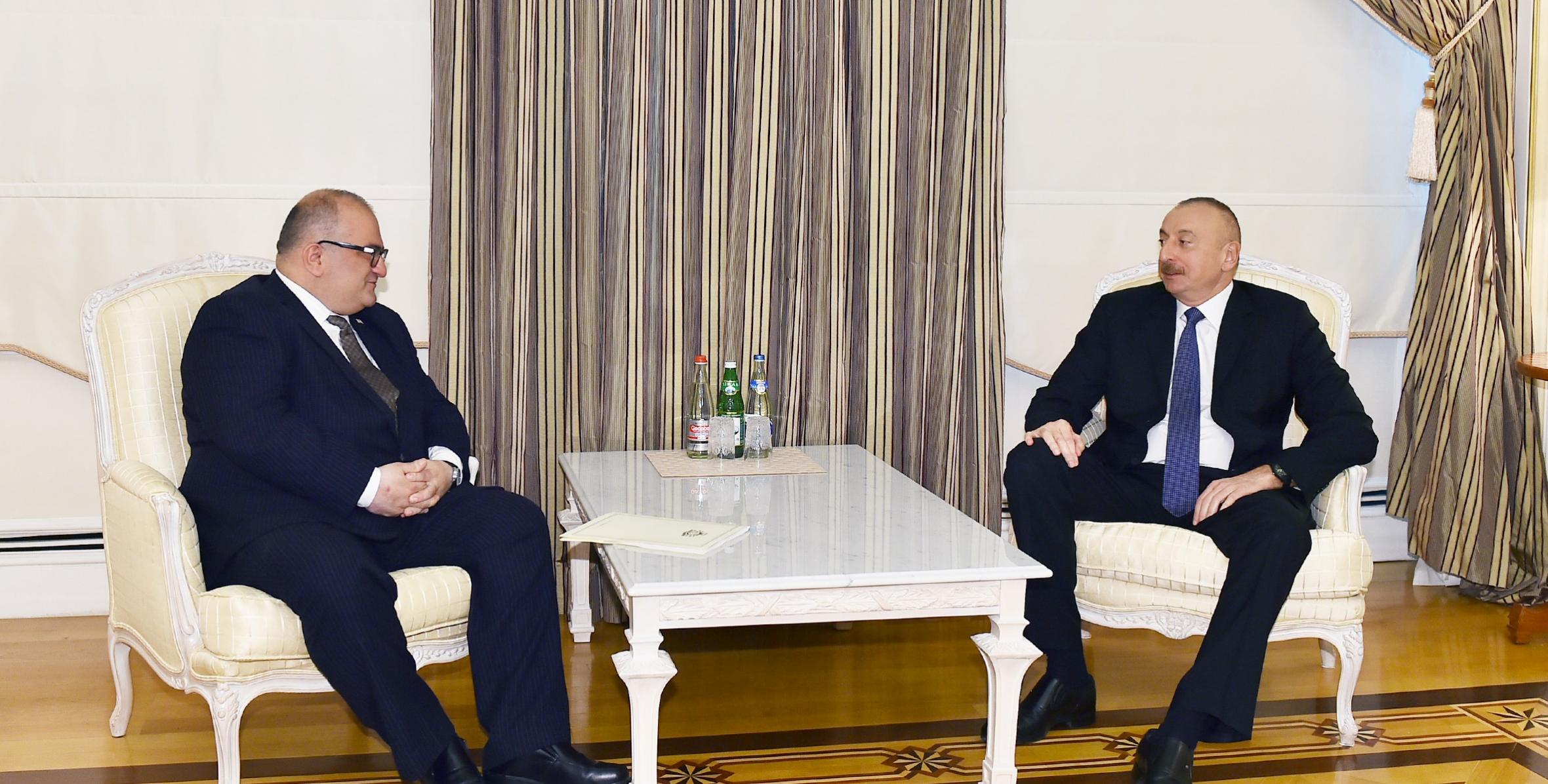 Ильхам Алиев принял заместителя премьер-министра Грузии