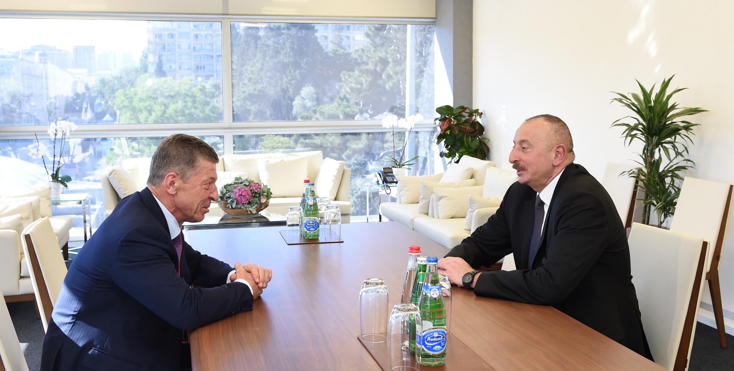 Ilham Aliyev received Russian deputy prime minister