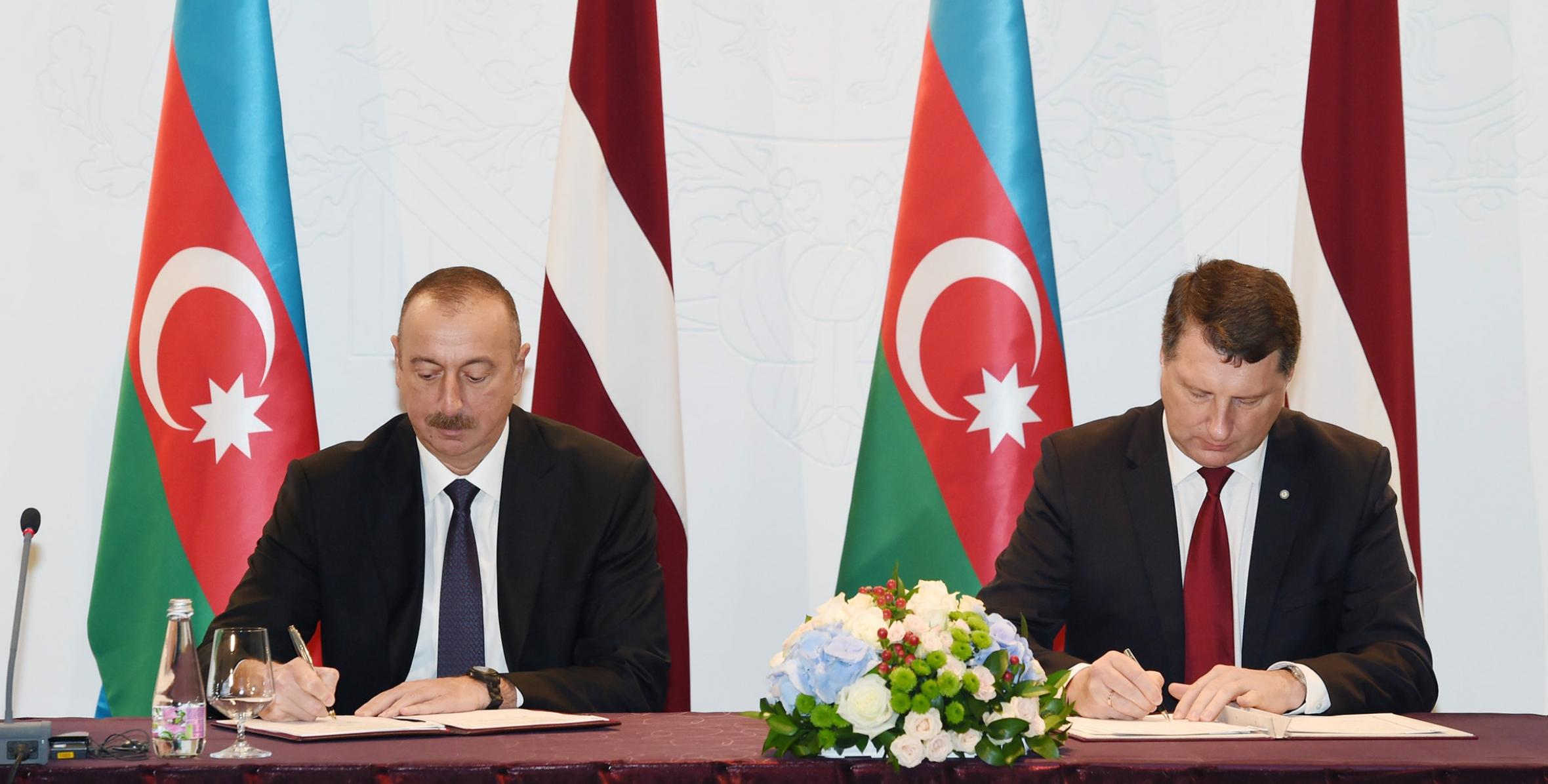 Azerbaijan, Latvia signed documents