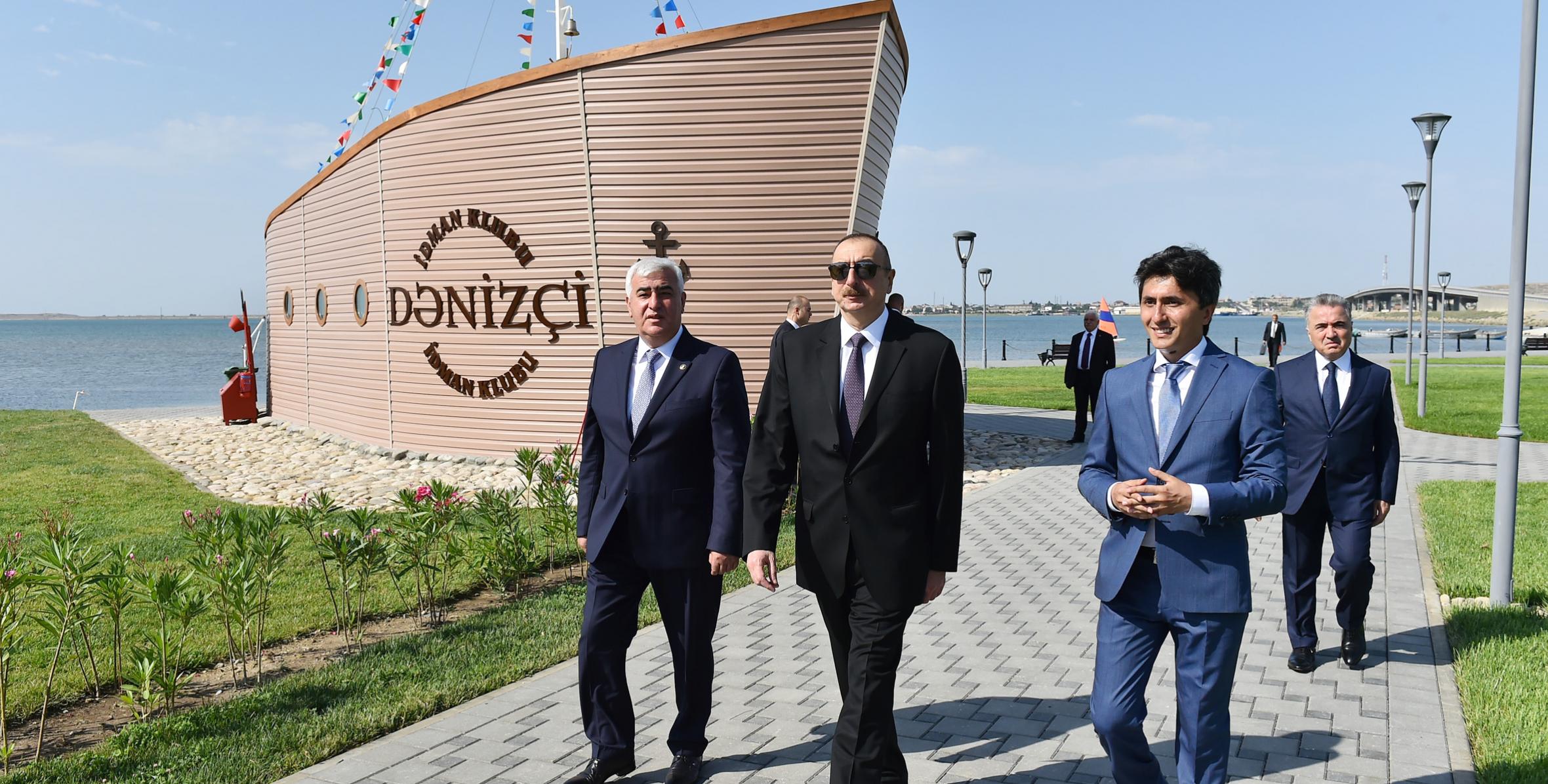 Ilham Aliyev viewed Narakand complex in Pirallahi district