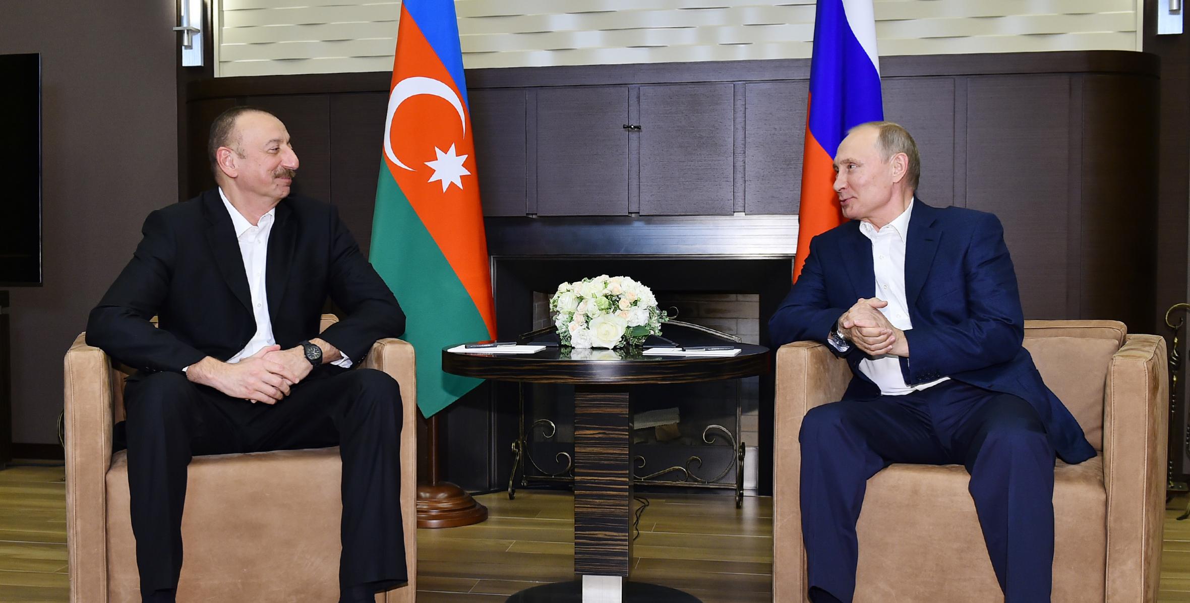 Azerbaijani, Russian presidents met in Sochi