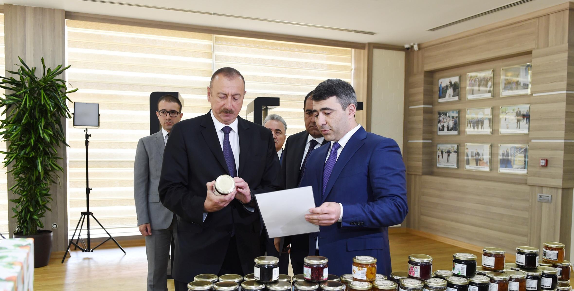 Ильхам Алиев принял участие в открытии Центра «AБAД» в Балакене
