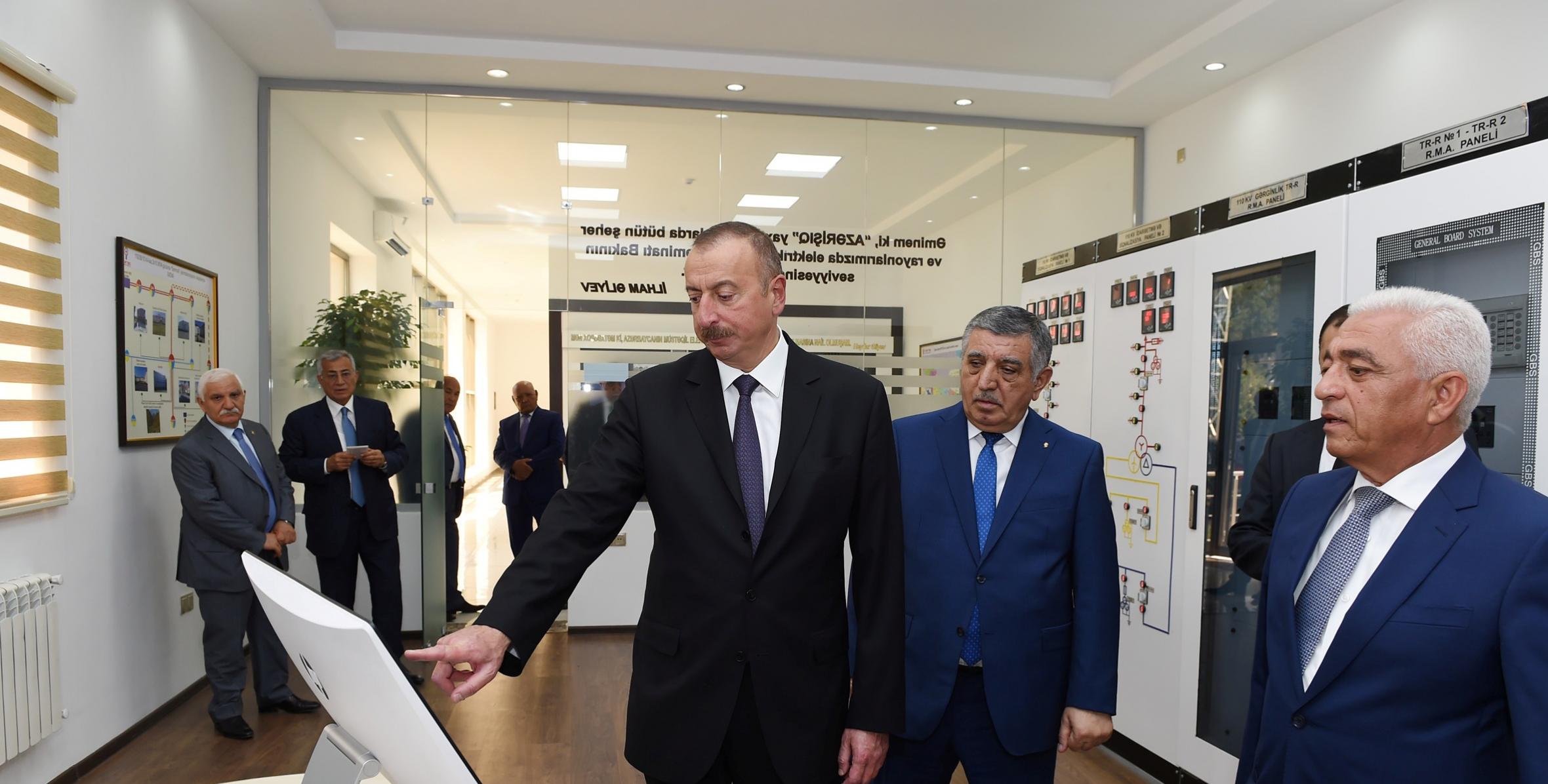 Ильхам Алиев принял участие в открытии электрической подстанции «Бехметли»