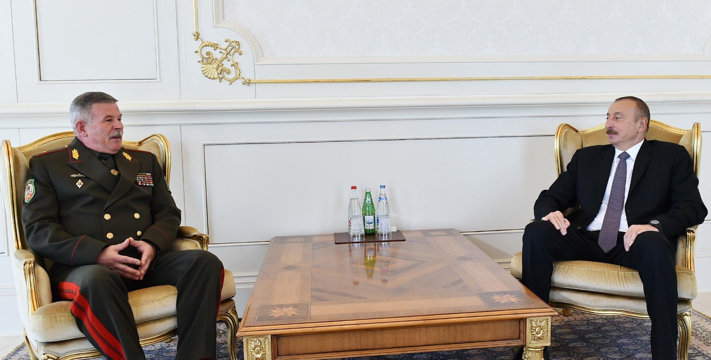 Ильхам Алиев принял председателя Государственного пограничного комитета Беларуси