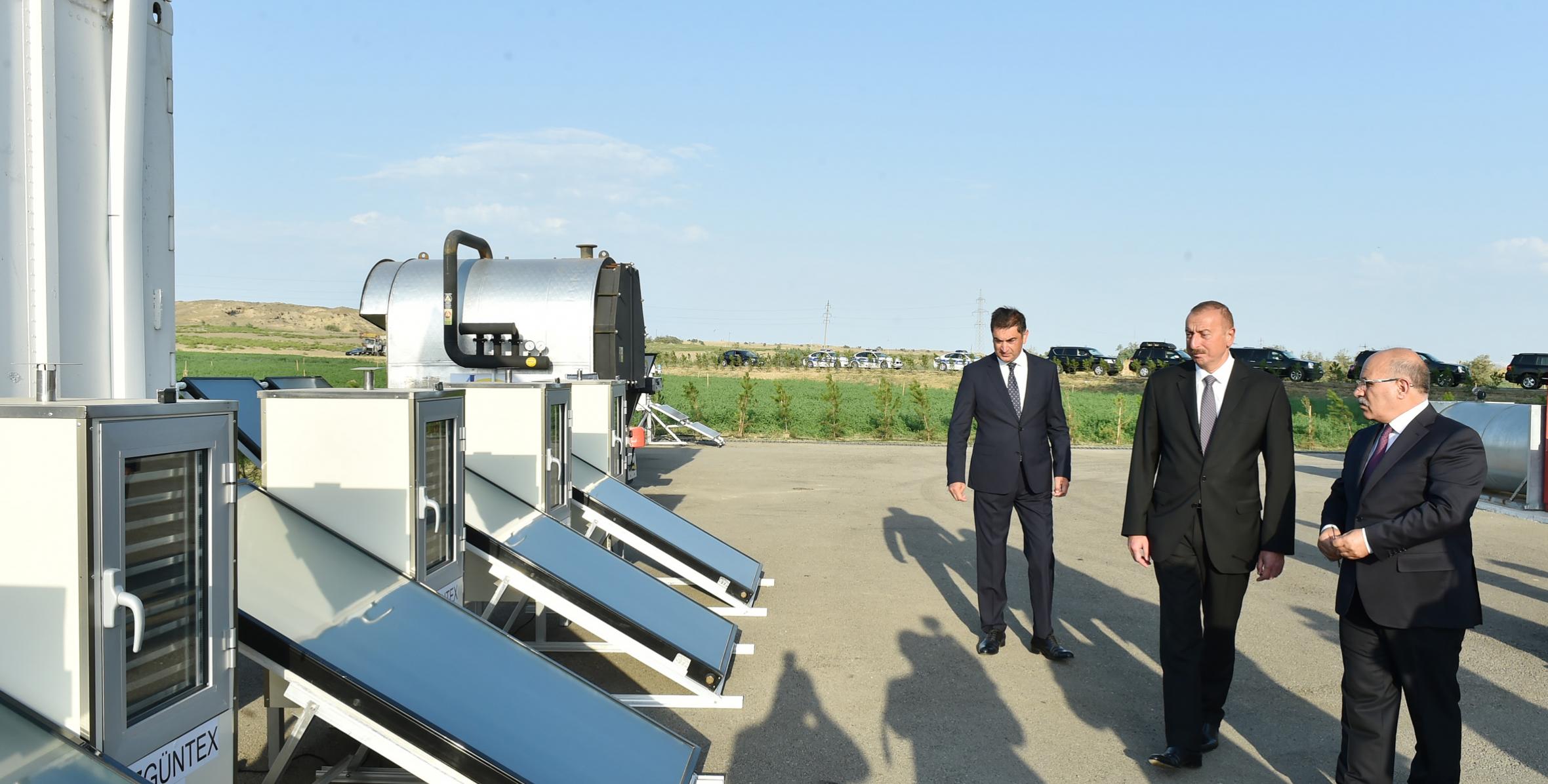 Ilham Aliyev viewed Samukh Agroenergy Residential Complex
