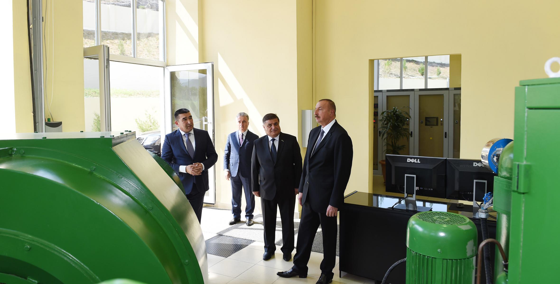 Ilham Aliyev launched Chichakli Hydroelectric Power Station after major overhaul
