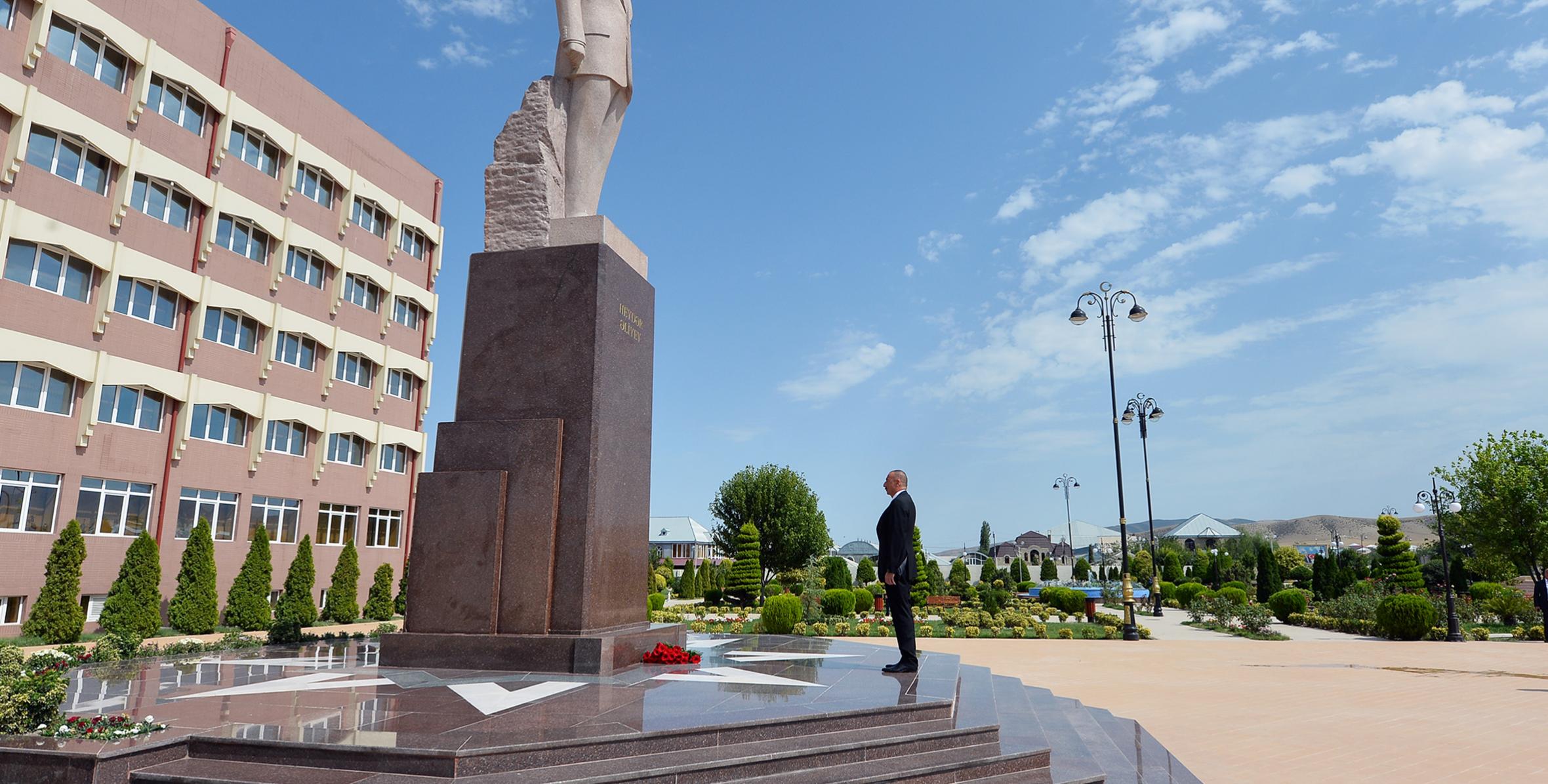 Ilham Aliyev arrived in Goygol district for visit