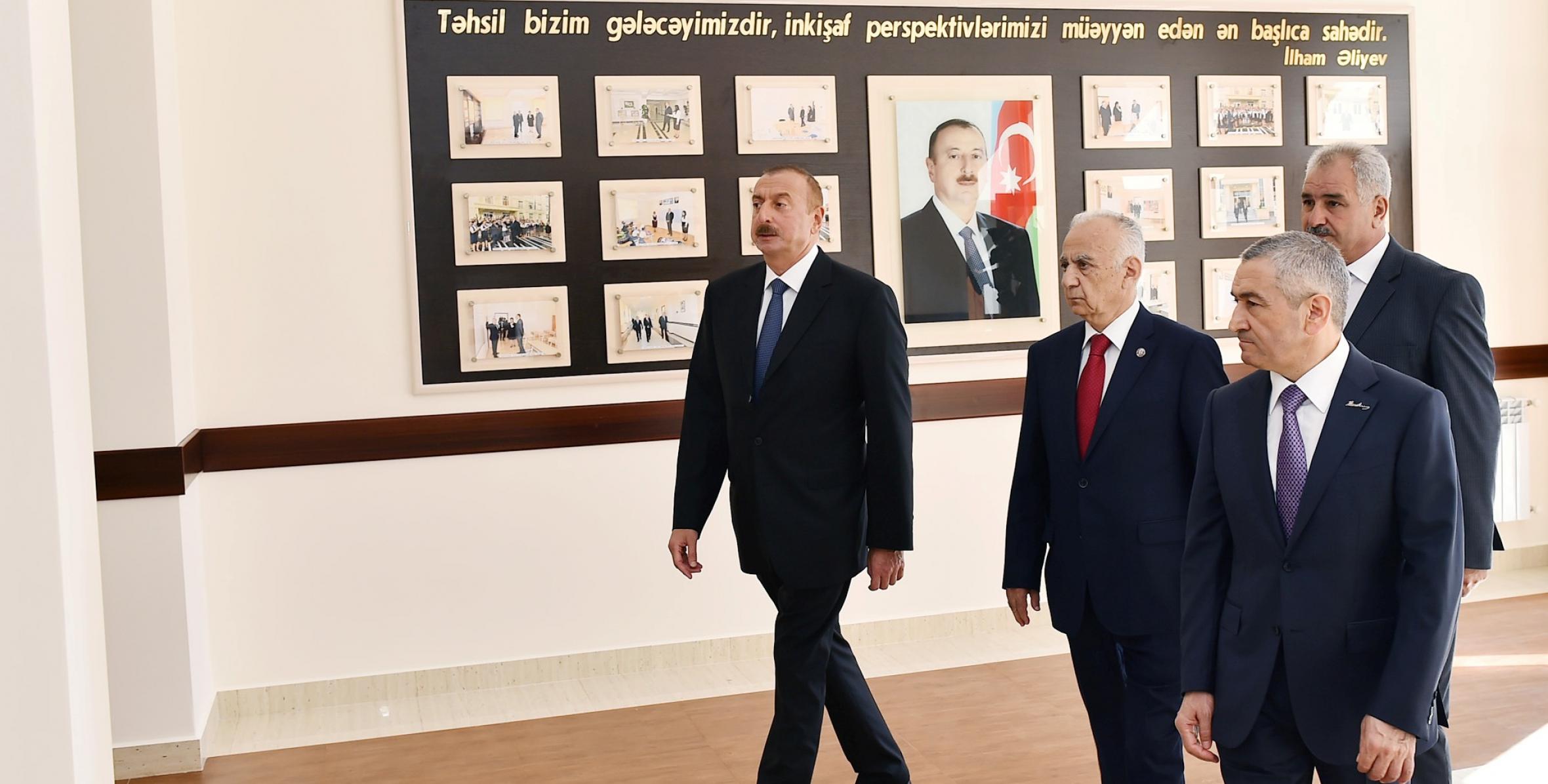 Ilham Aliyev viewed secondary school No 74 in Baku after major overhaul