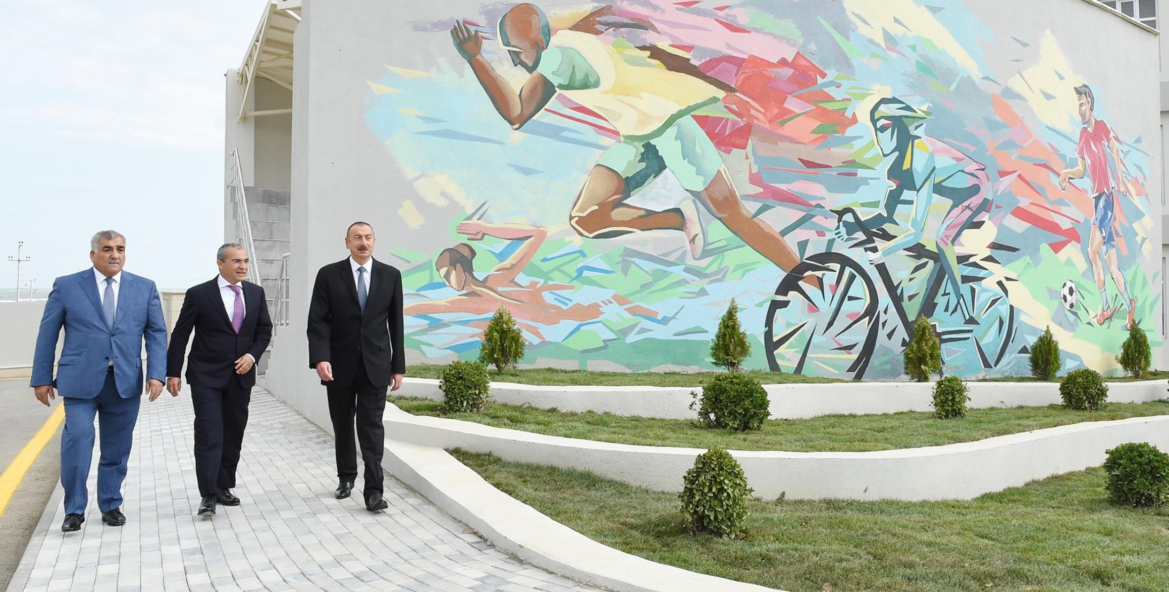 Ильхам Алиев принял участие в открытии Загульбинской учебно-спортивной базы Республиканского спортивного центра «Техсил»