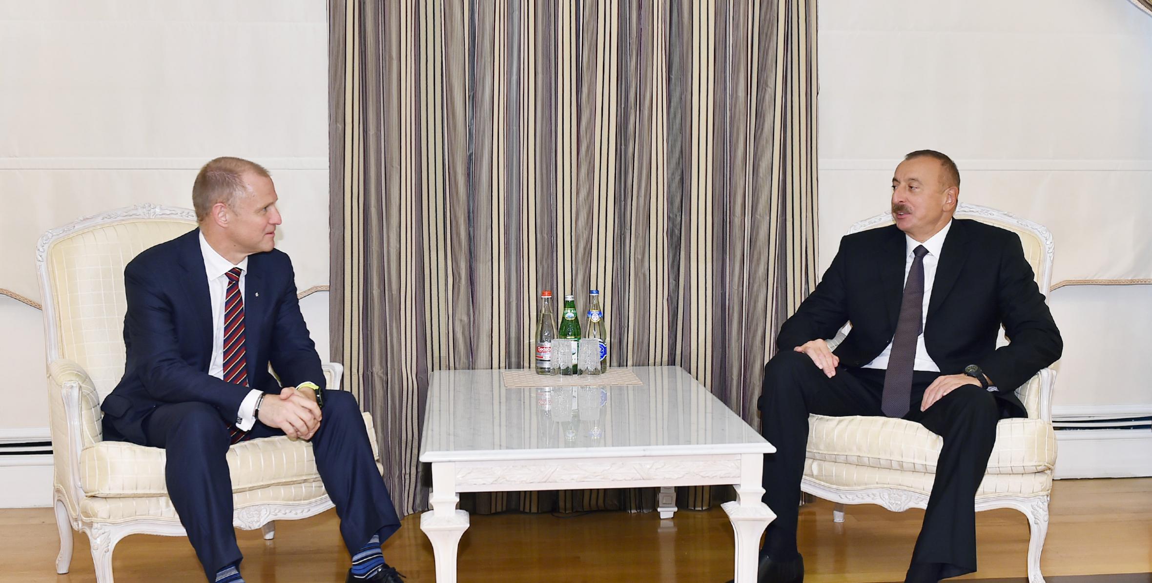 Ilham Aliyev received Statoil Executive Vice President