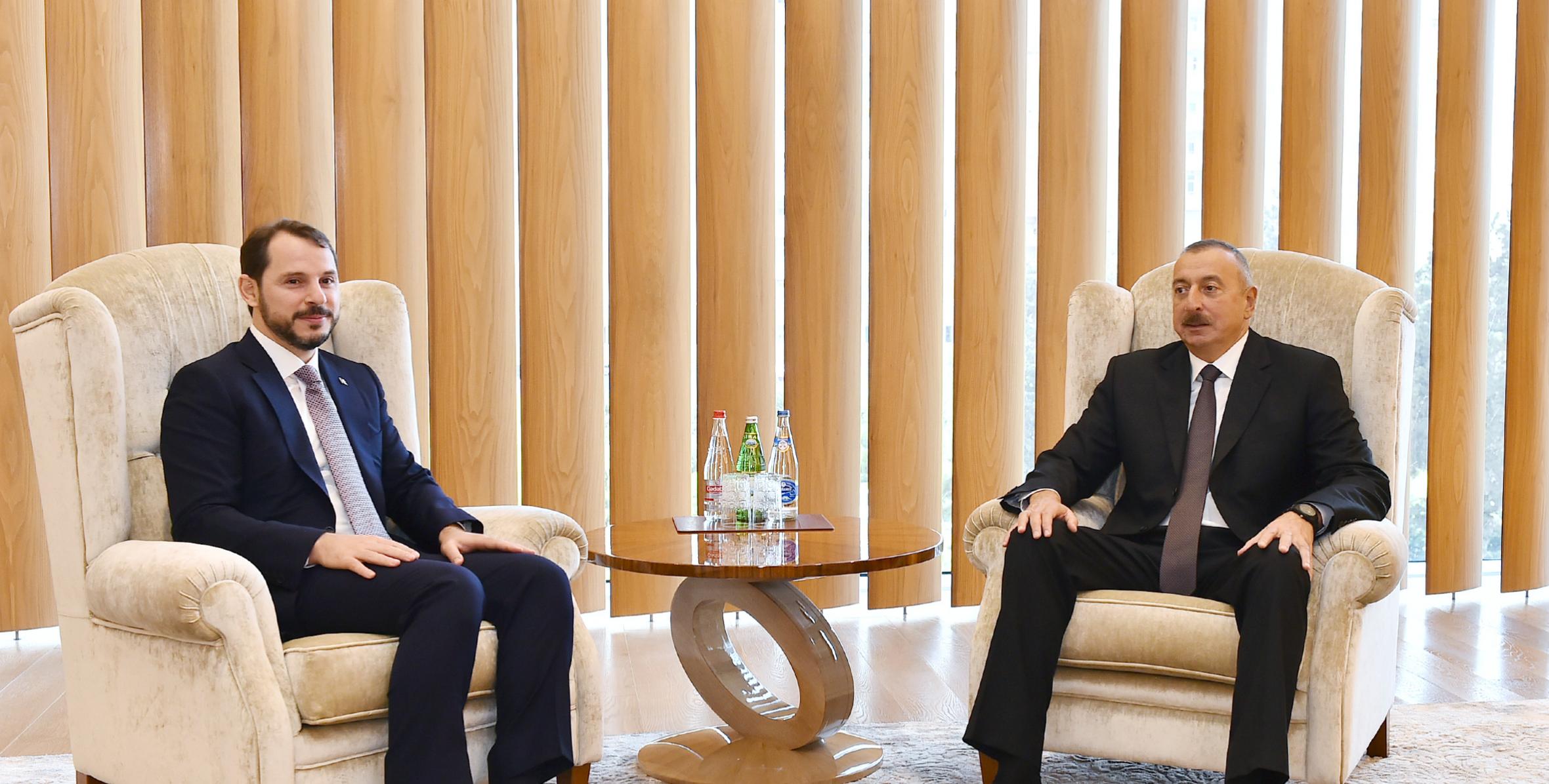 Ilham Aliyev met with Turkish minister of energy and natural resources