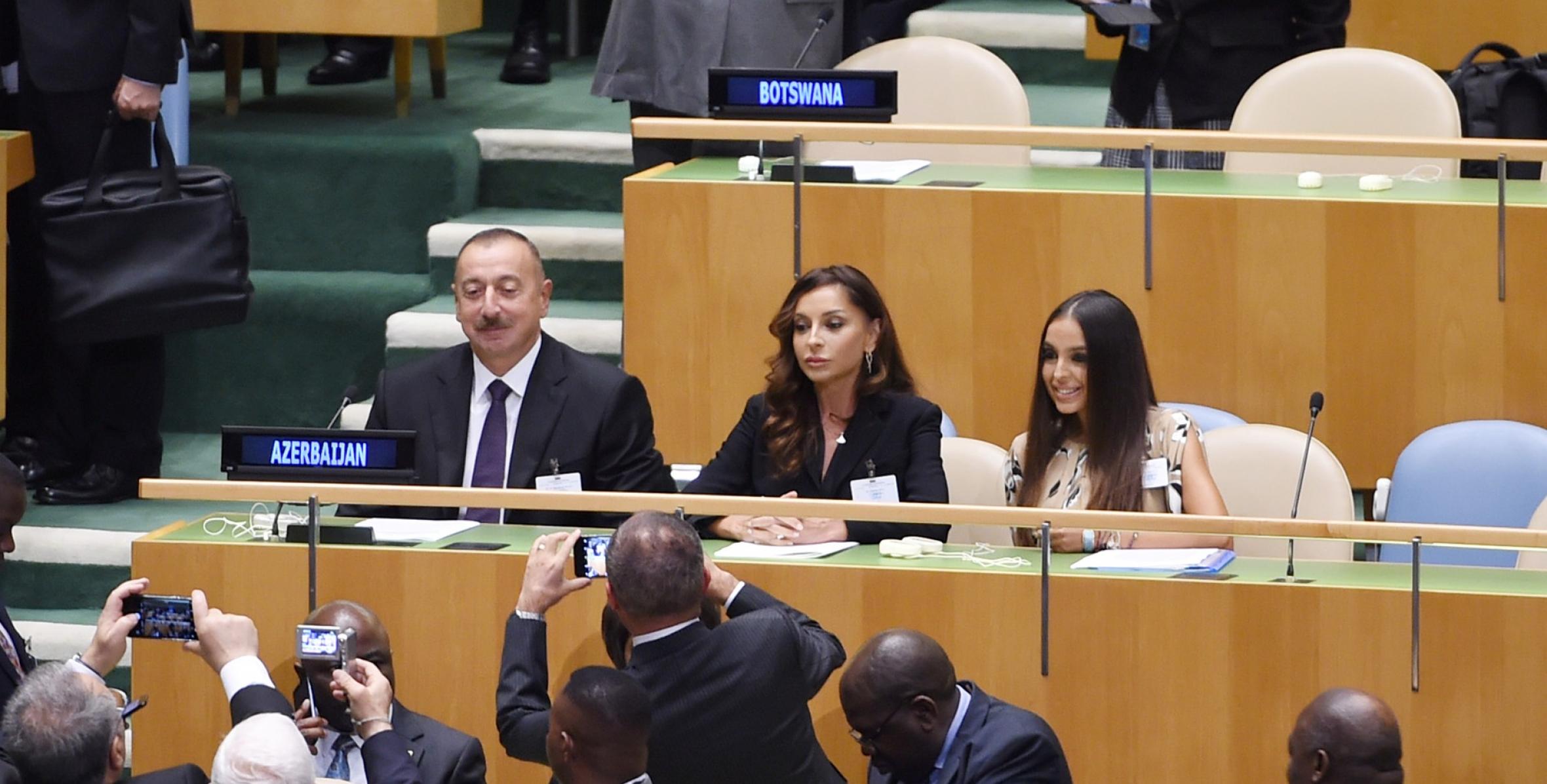 Ильхам Алиев принял участие в открытии общих обсуждений в штаб-квартире ООН