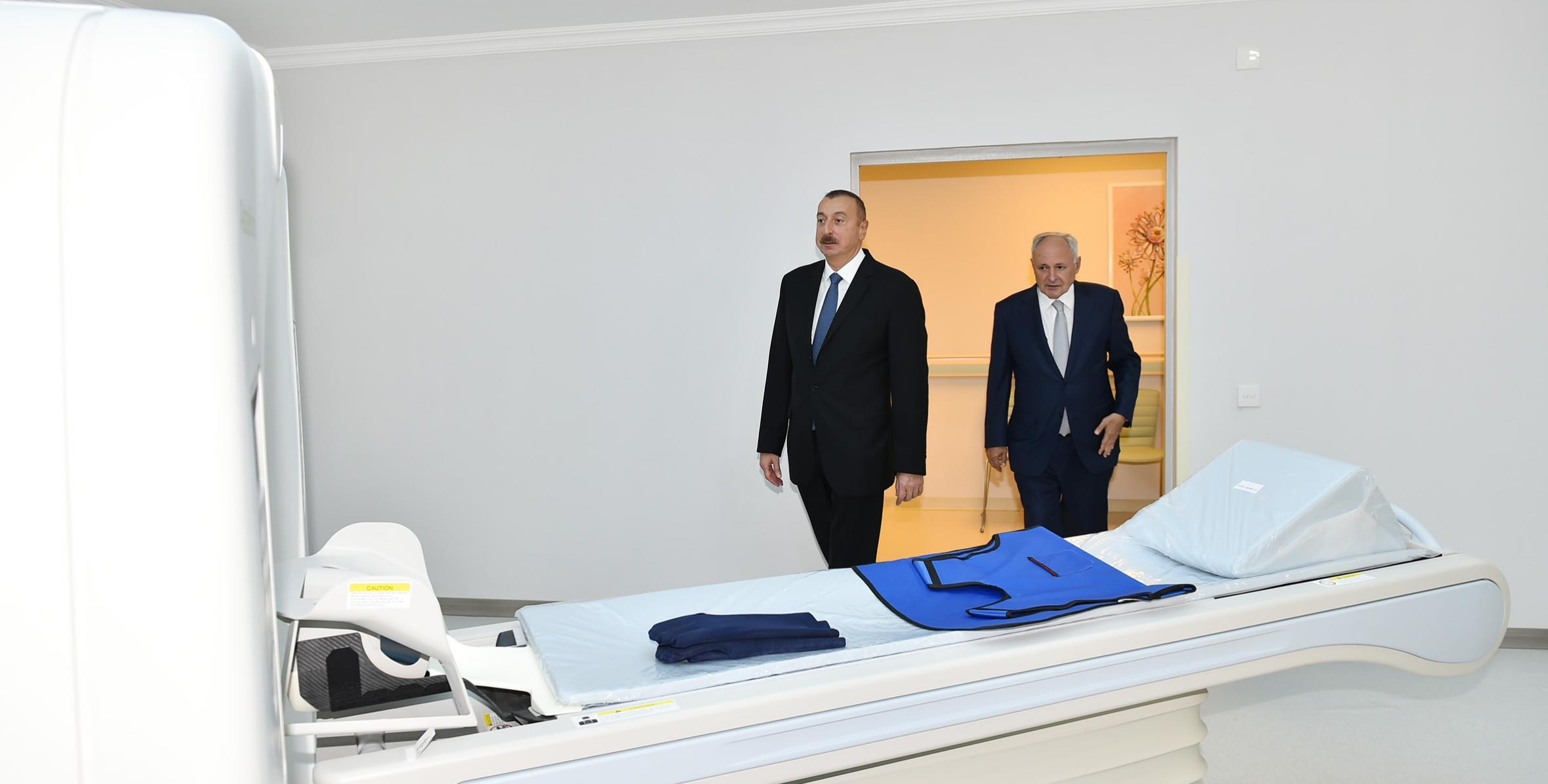 Ilham Aliyev viewed newly-renovated Neftchala Central District Hospital