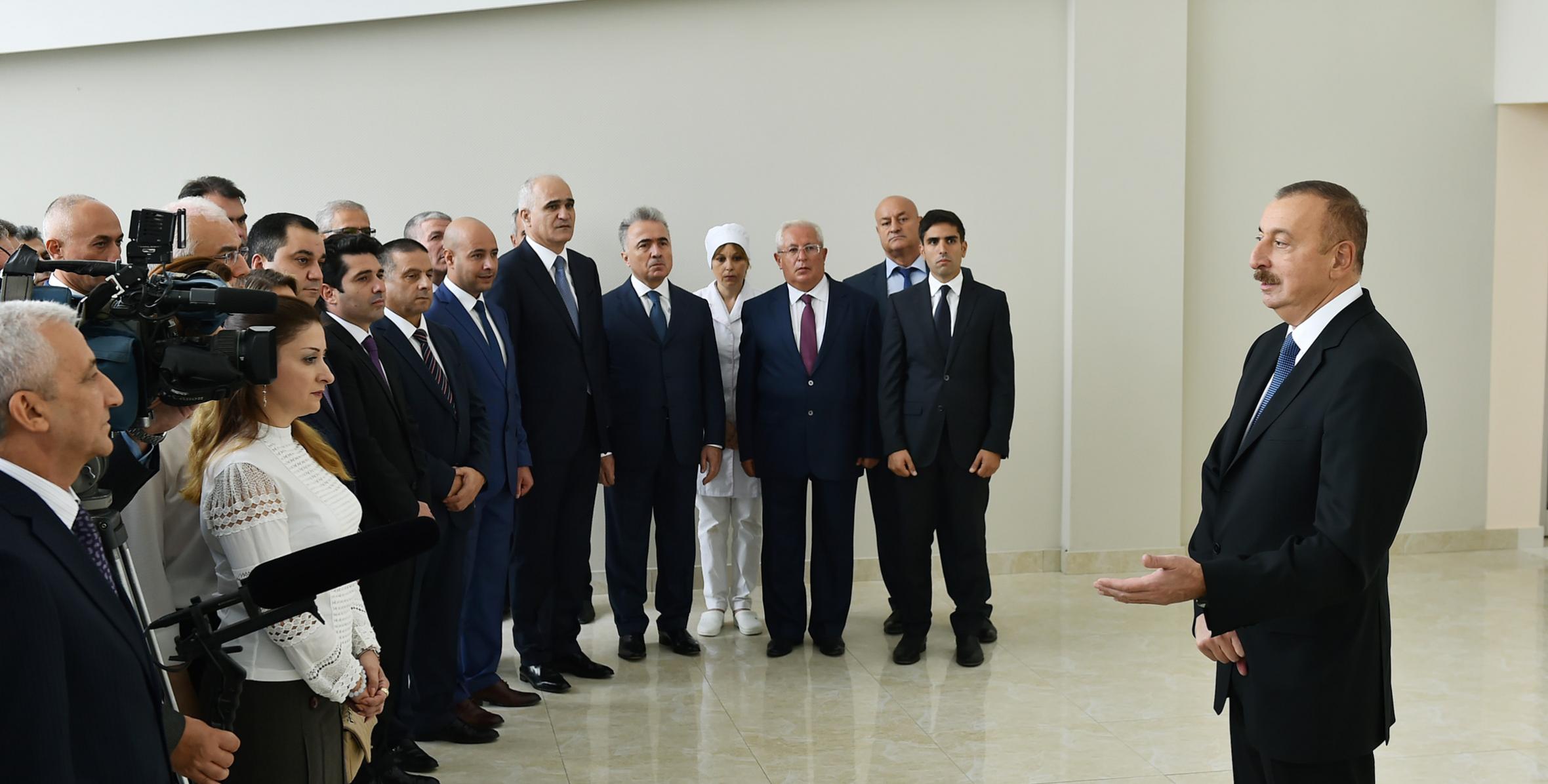 Речь Ильхама Алиева на встрече с представителями общественности Нефтчалинского района