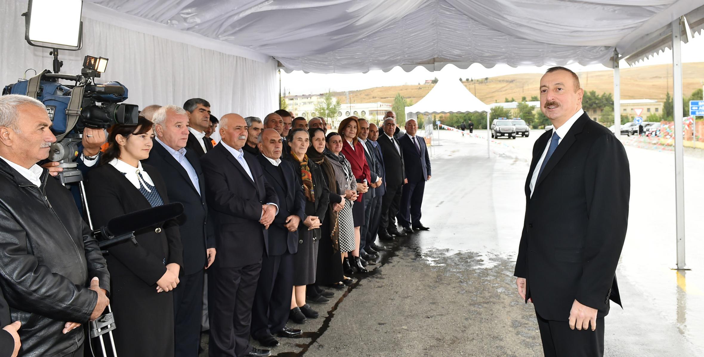 Speech by Ilham Aliyev at the meeting with representatives of the general public in Shamakhi