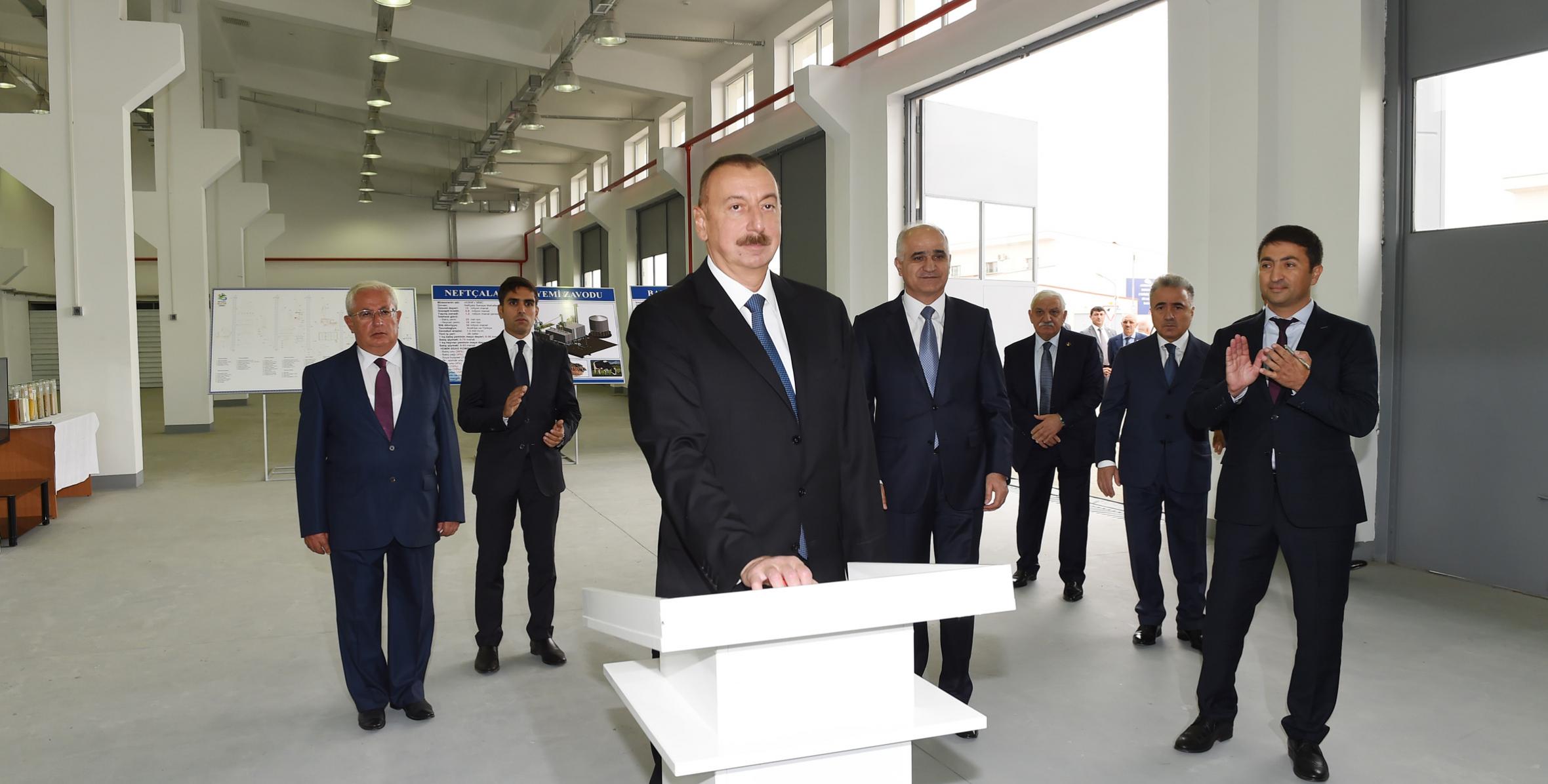 Visit of Ilham Aliyev to the regions of Neftchala and Salyan