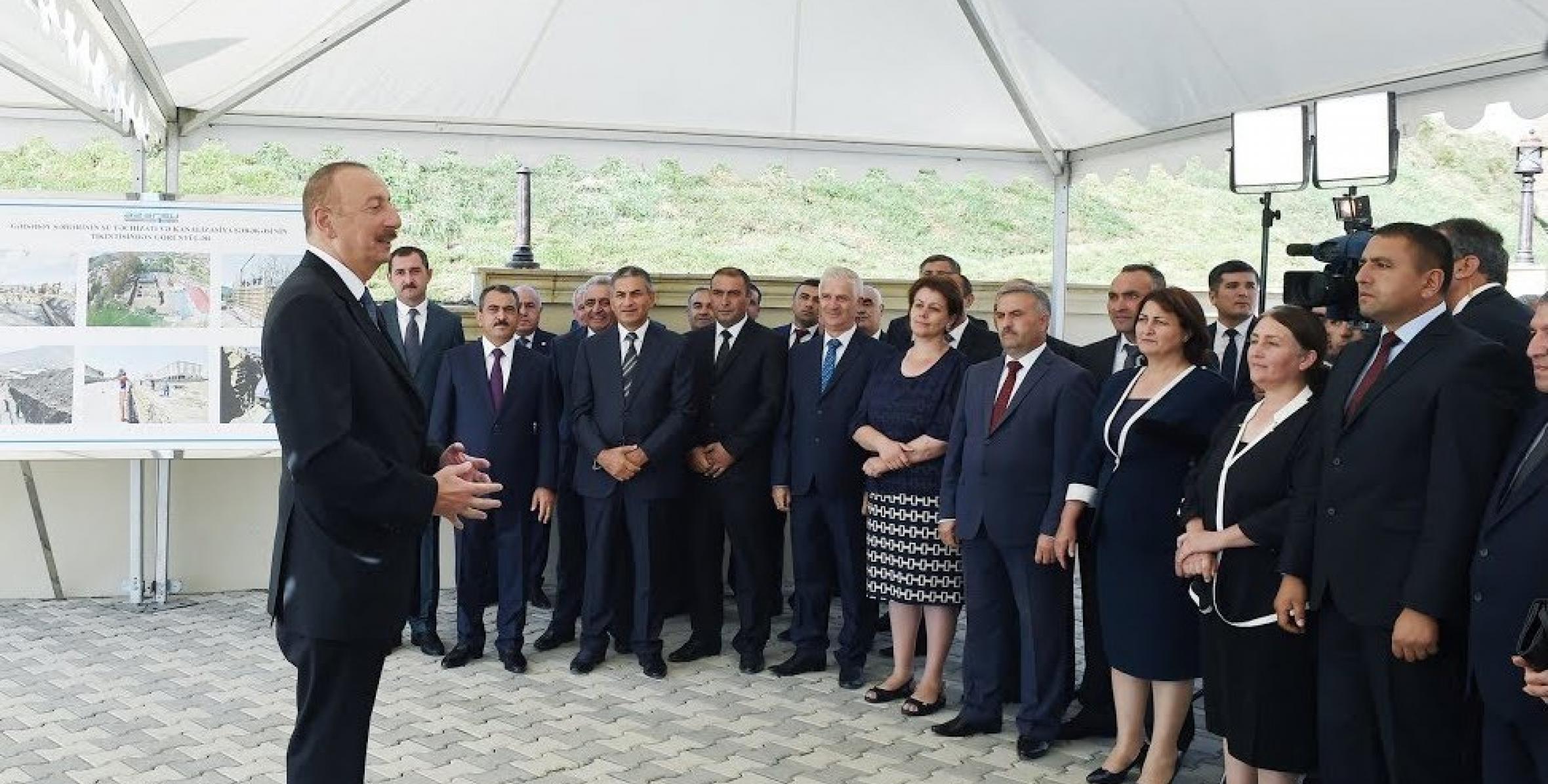 Speech by Ilham Aliyev at the meeting with representatives of the general public in Gadabay