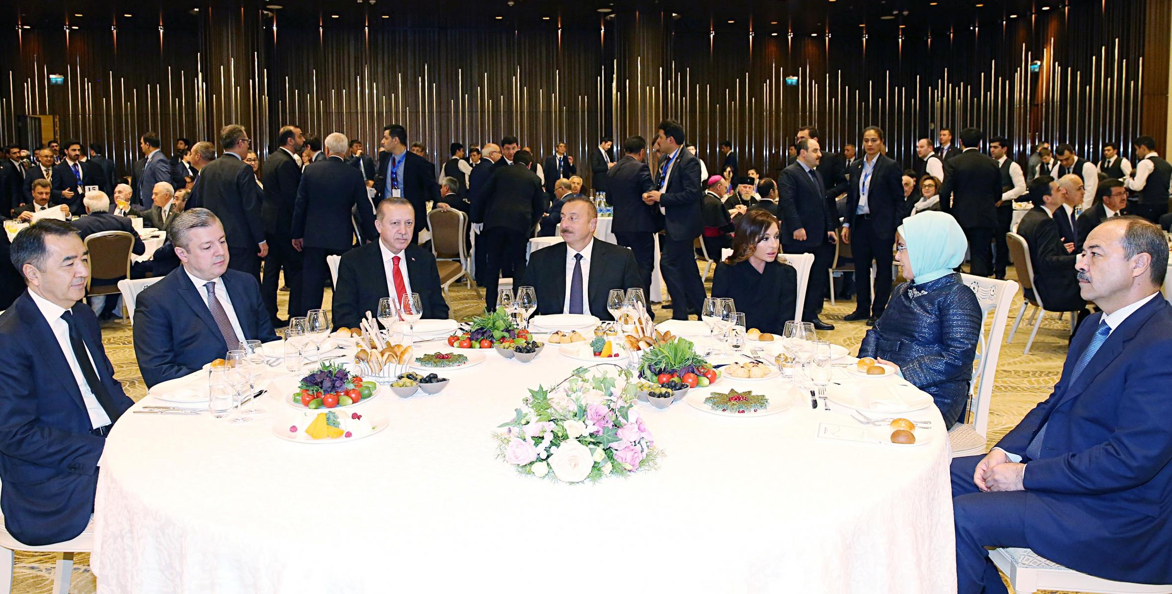 Reception was hosted for participants of opening ceremony of Baku-Tbilisi-Kars railway