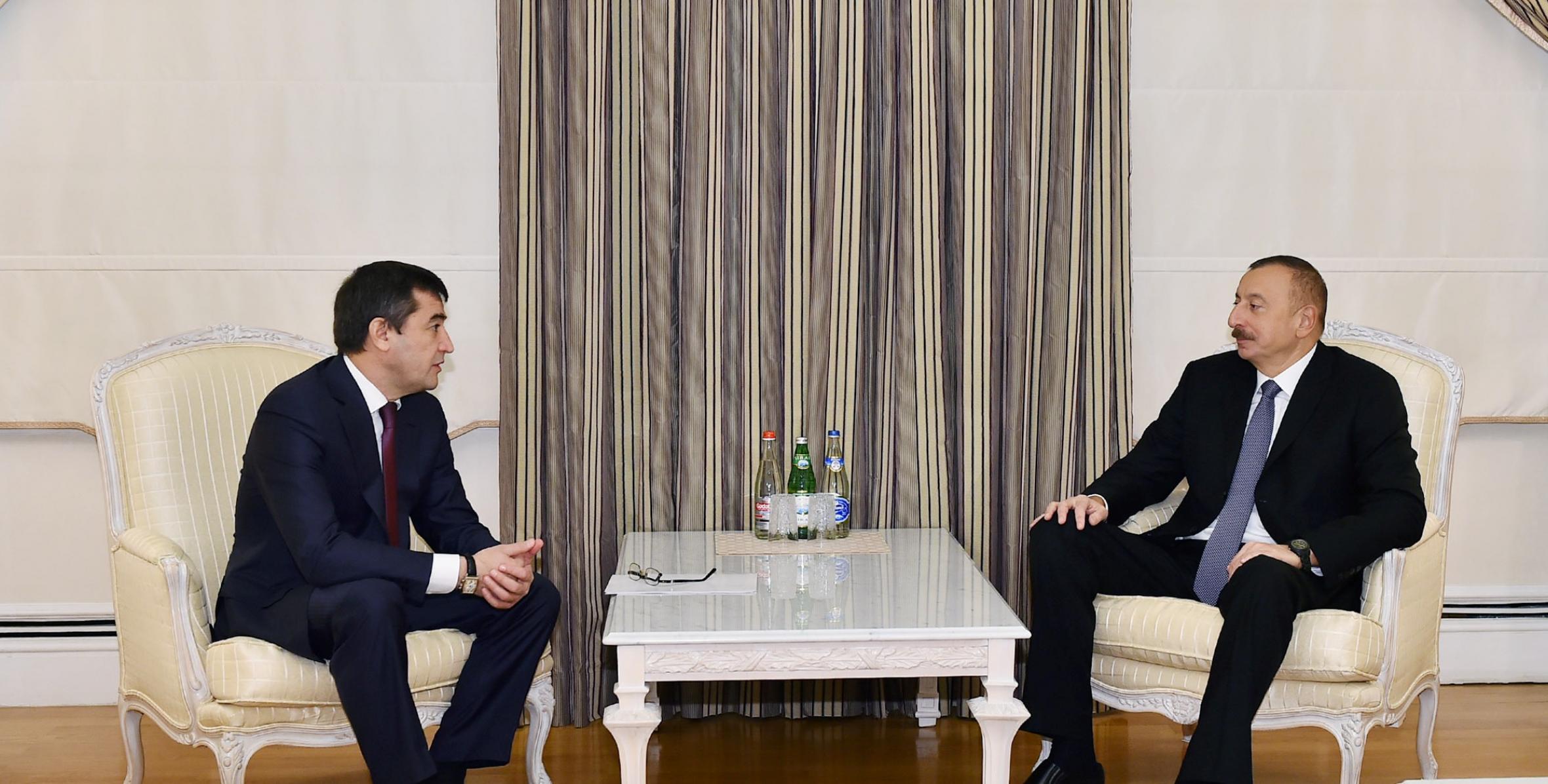 Ilham Aliyev received Uzbek deputy prime minister