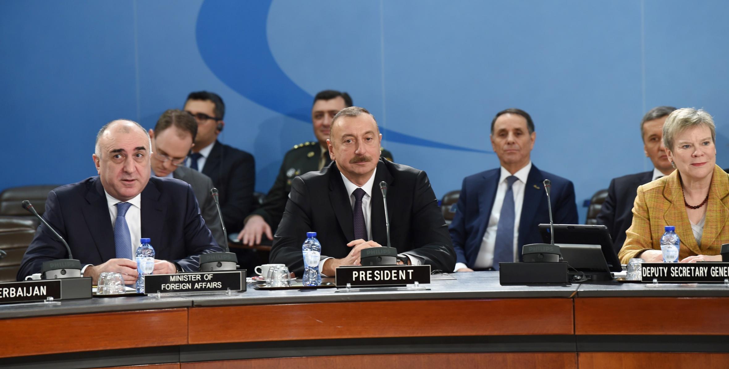 İlham Əliyev NATO-nun Şimali Atlantika Şurasının iclasında iştirak edib
