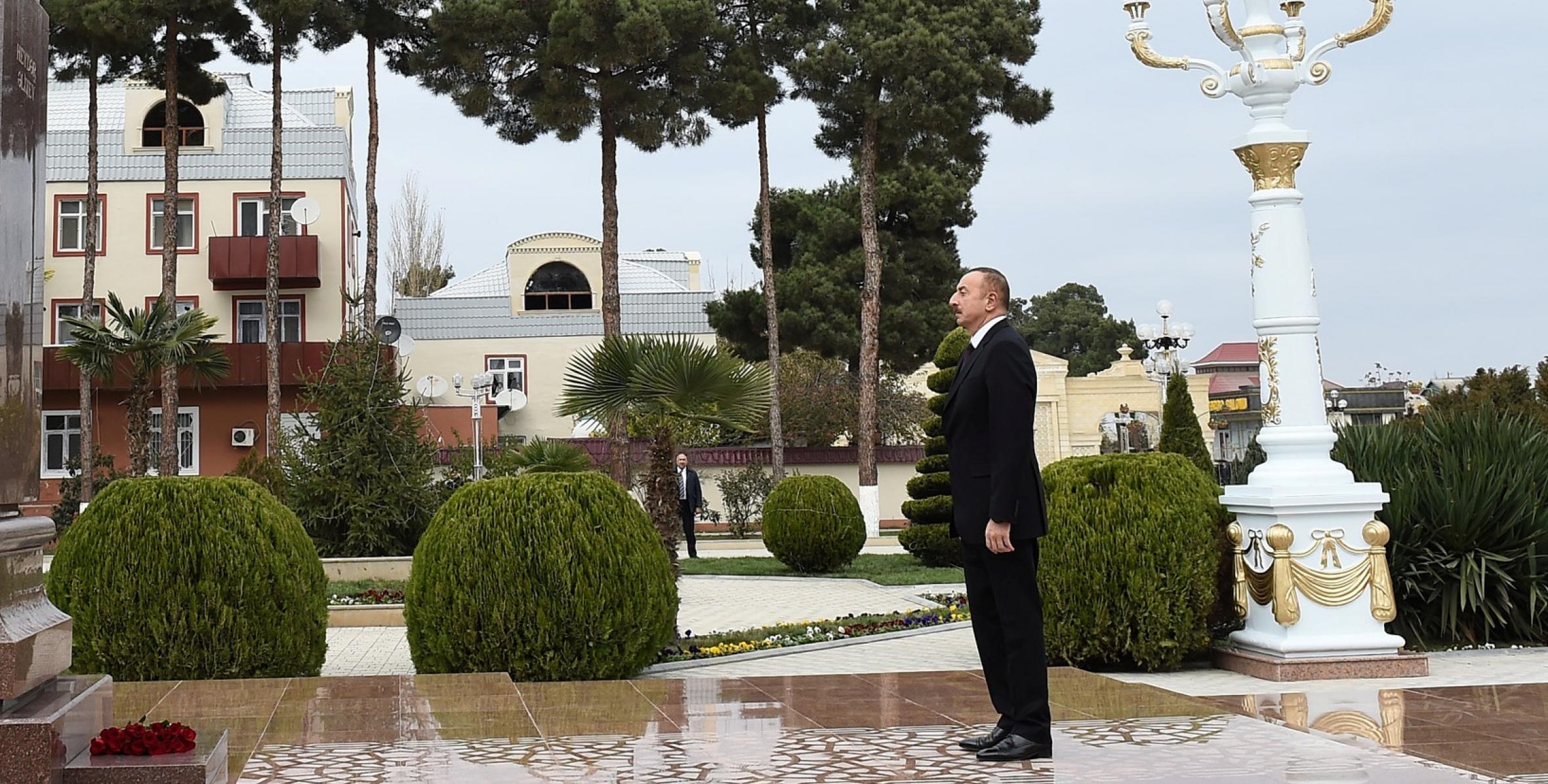 Ilham Aliyev arrived in Aghjabadi district for visit