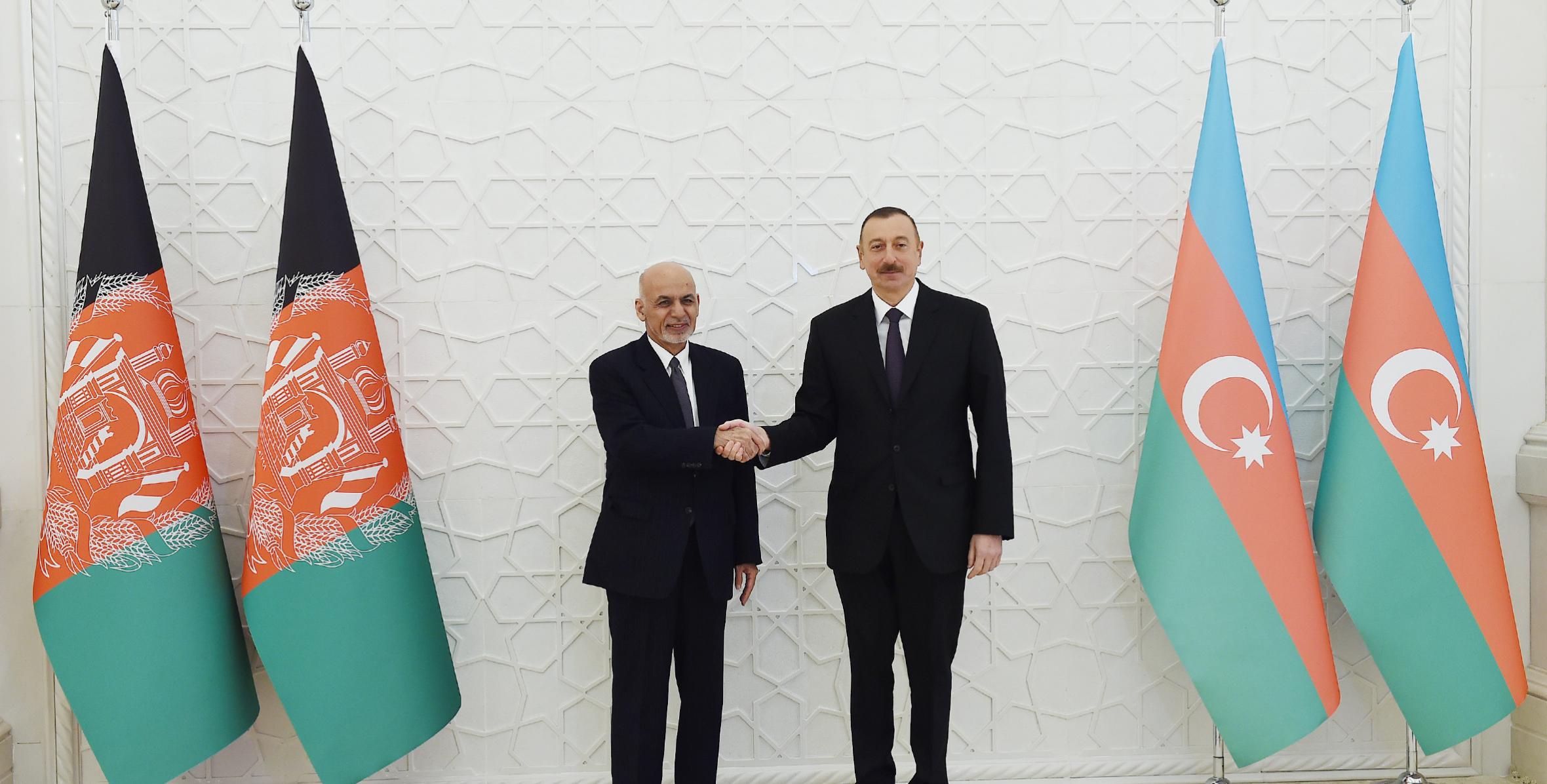 Состоялась встреча Ильхама Алиева c Президентом Исламской Республики Афганистан Мохаммедом Ашрафом Гани один на один