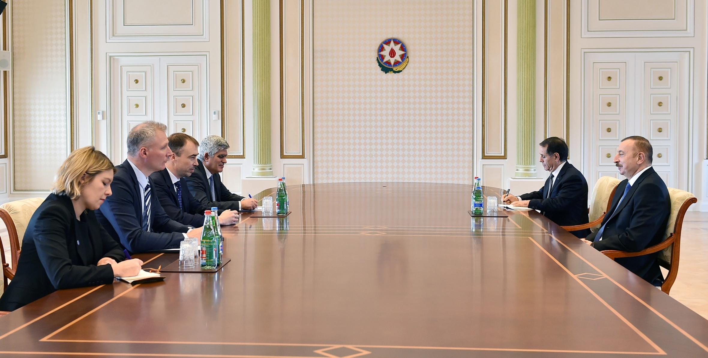 Ilham Aliyev received EU delegation