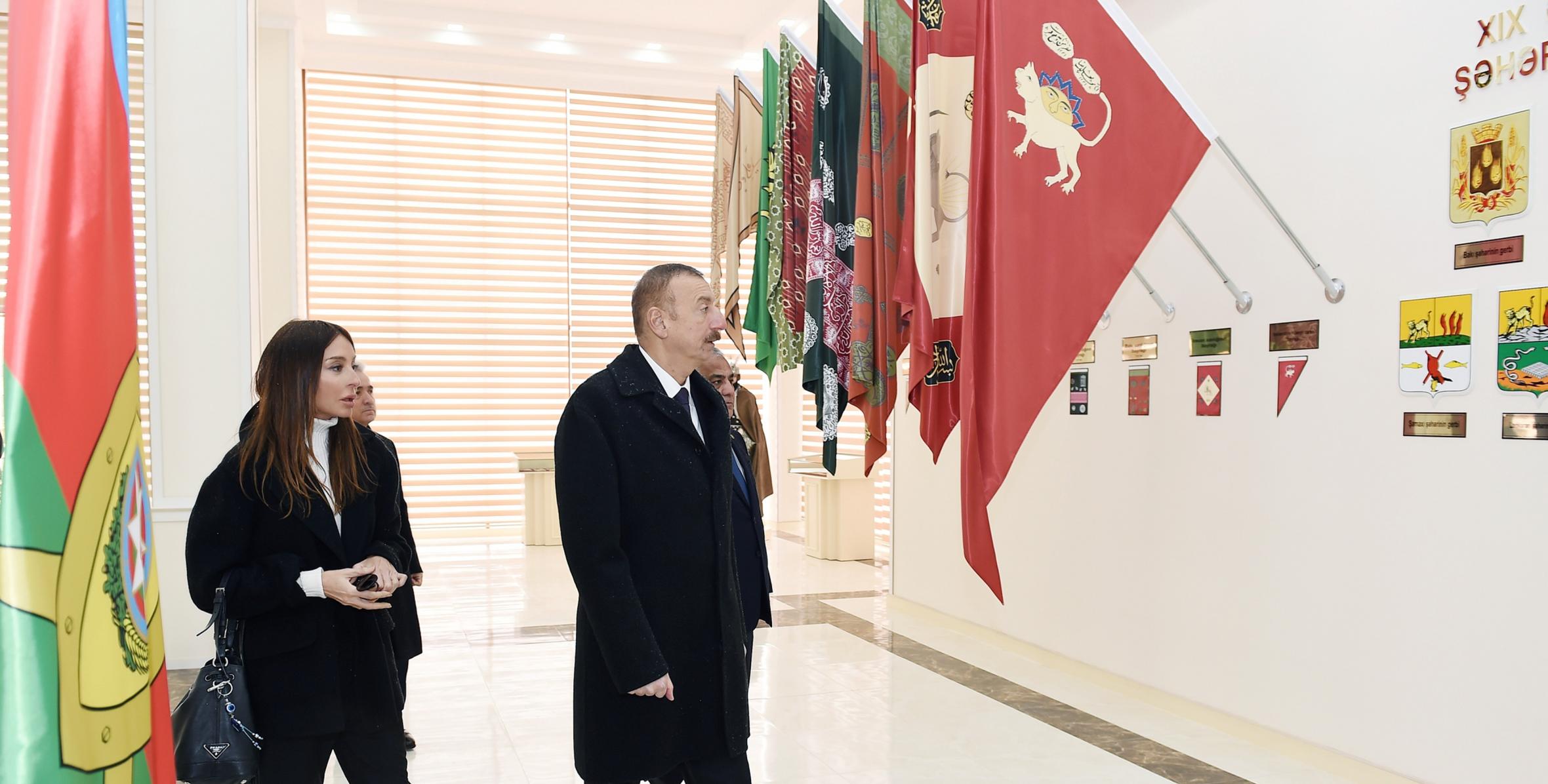 Ильхам Алиев принял участие в открытии Губинского музея Флага