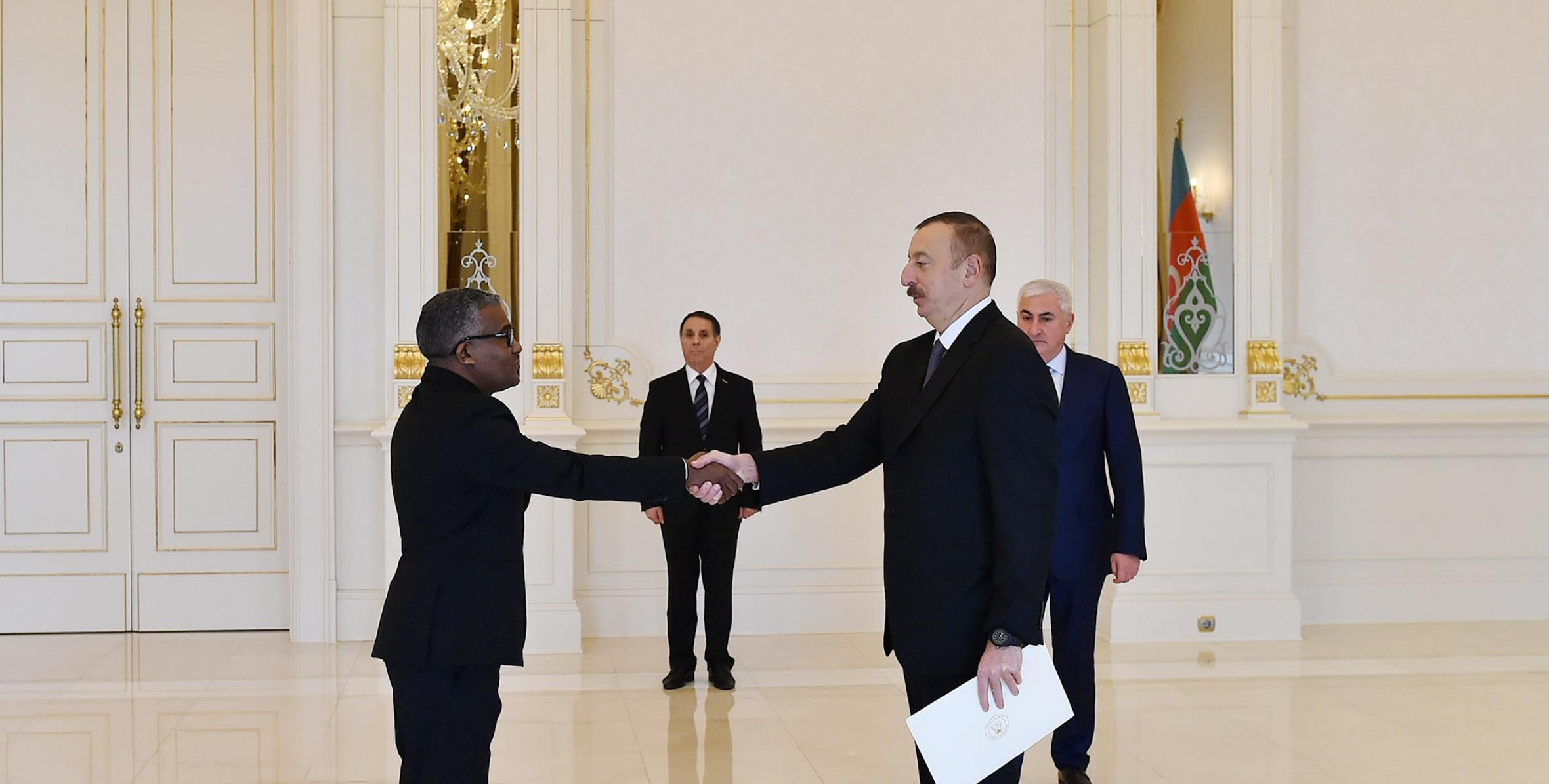 Ilham Aliyev received credentials of incoming Sudanese ambassador