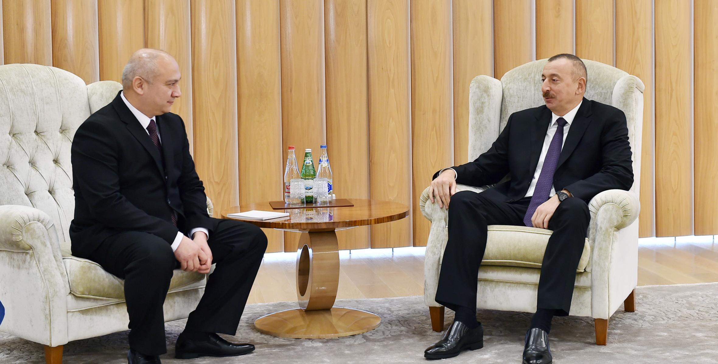 Ilham Aliyev received state advisor to Uzbek President