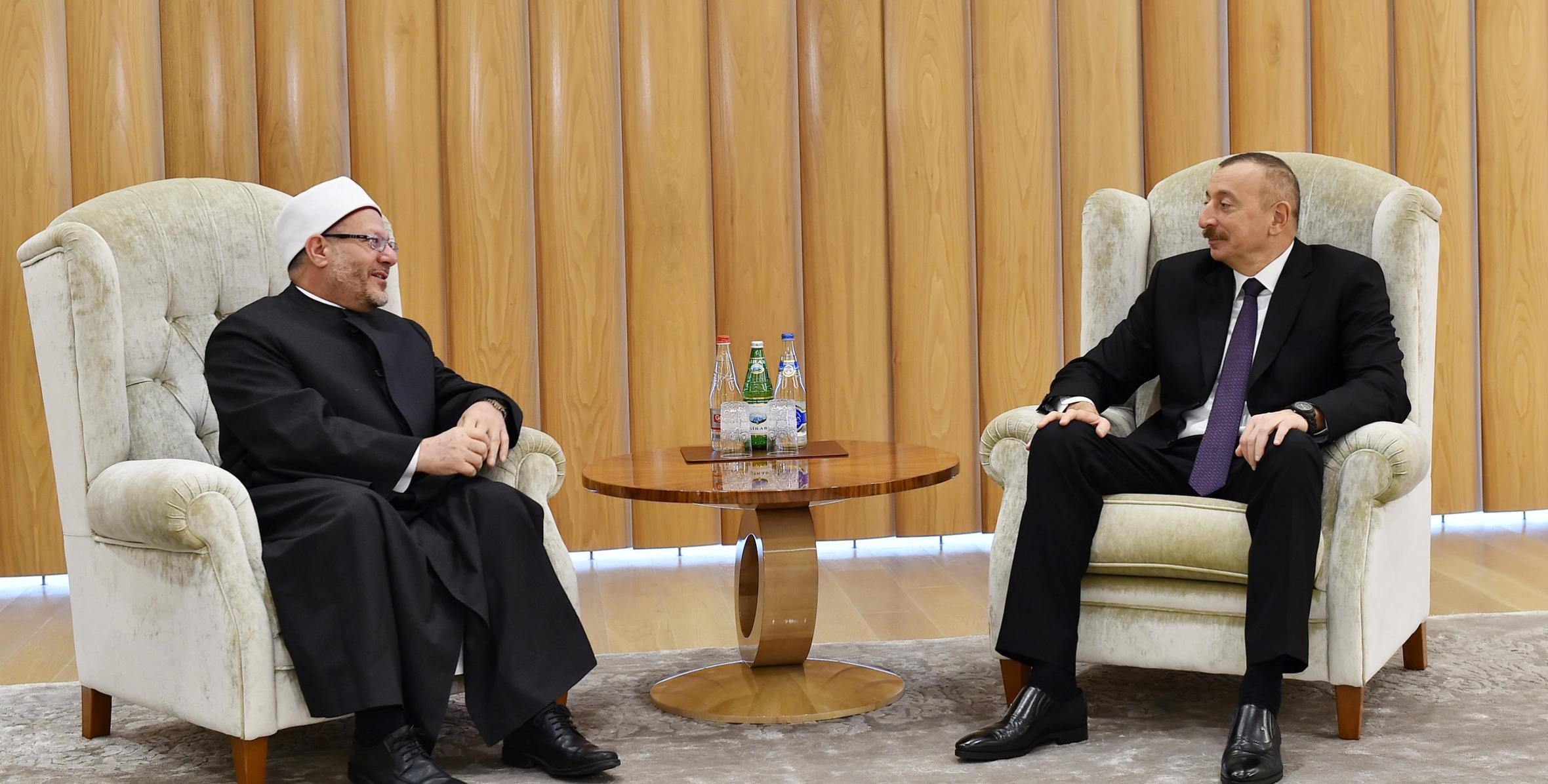 Ilham Aliyev received Egypt's grand mufti