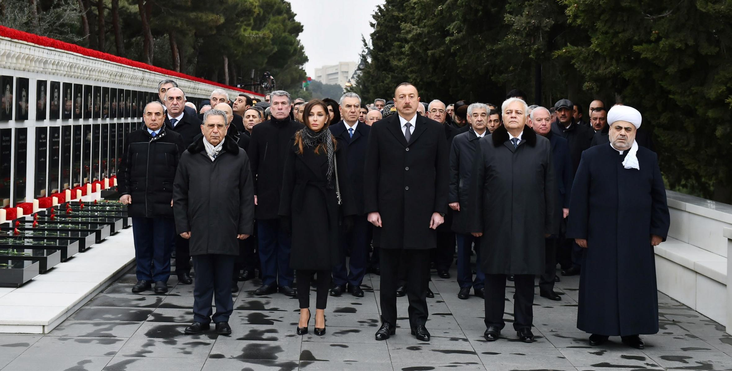 Ilham Aliyev paid tribute to 20 January martyrs
