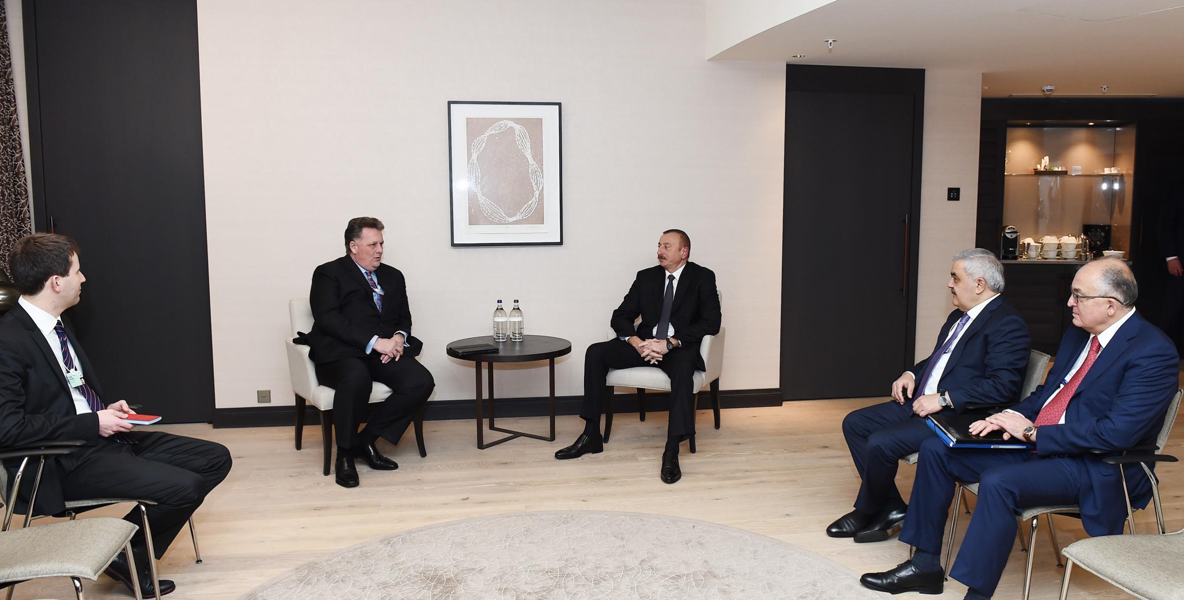 Ilham Aliyev met with vice president of Chevron Corporation
