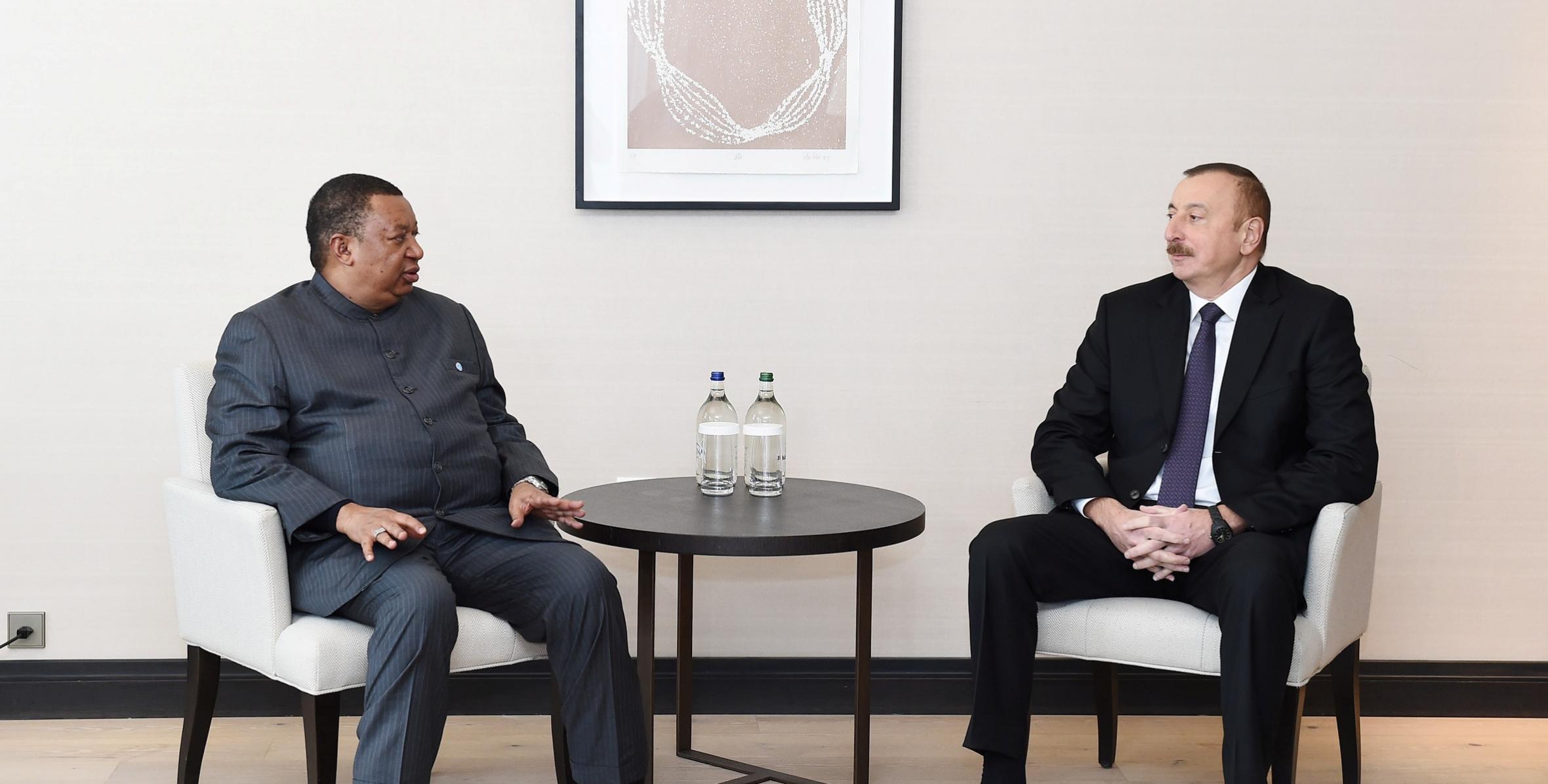 Ильхам Алиев встретился в Давосе с генеральным секретарем ОРЕС