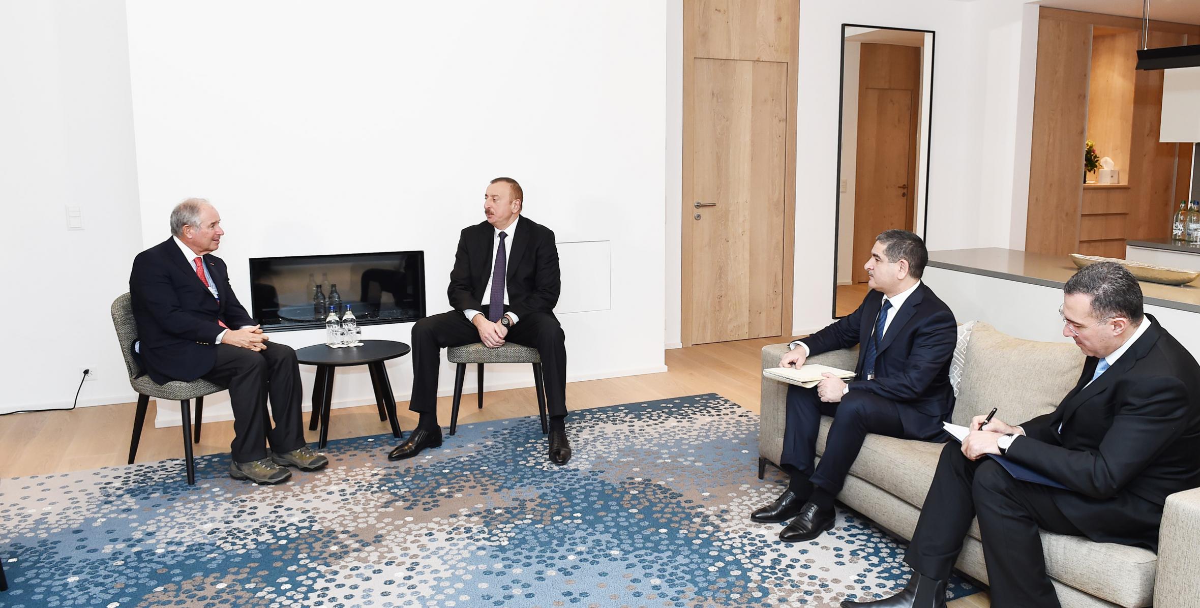 Состоялась встреча Ильхама Алиева с соучредителем и исполнительным директором американской компании Blackstone