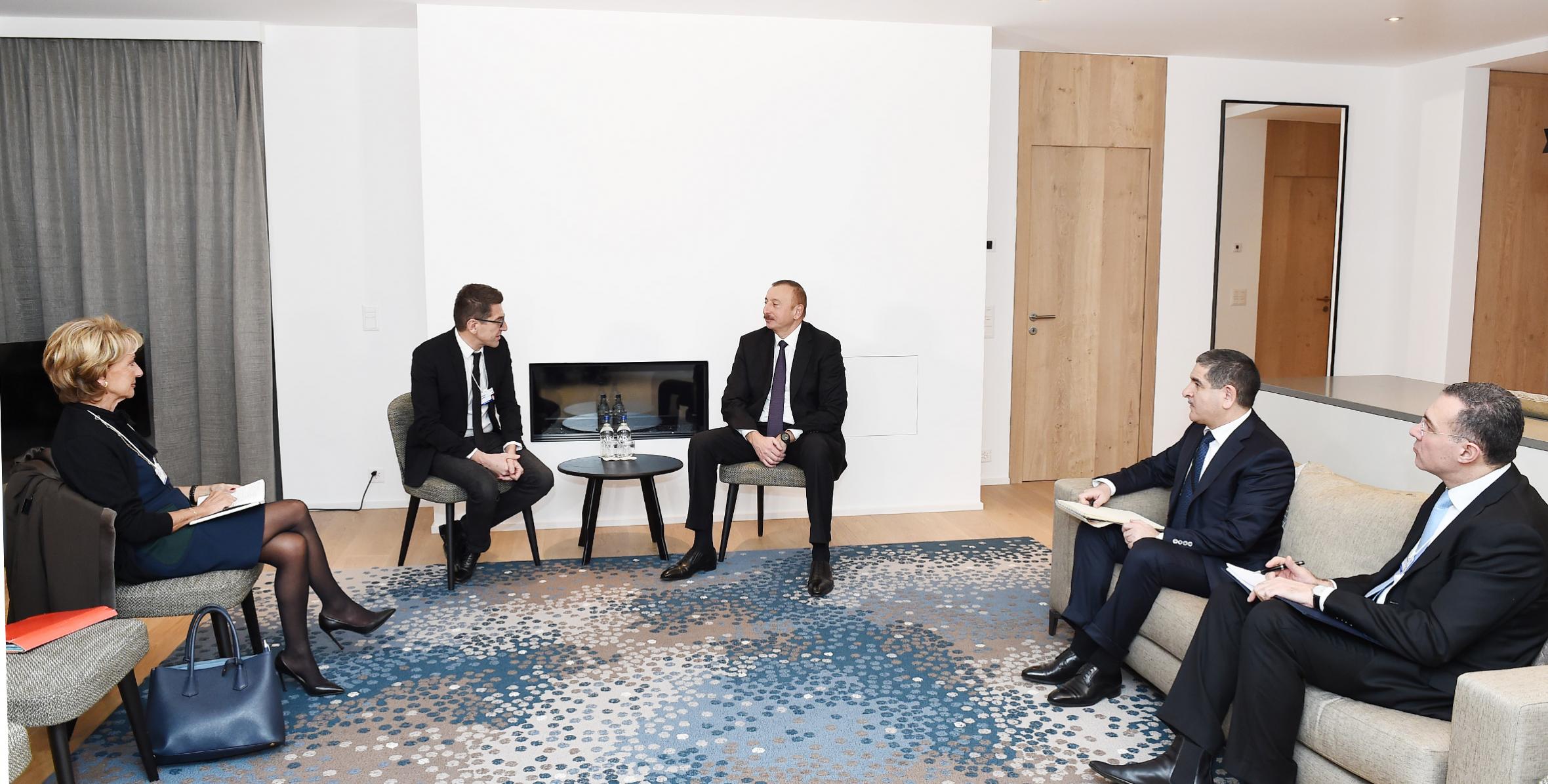 Ильхам Алиев встретился с председателем и генеральным исполнительным директором компании Lazzard Freres