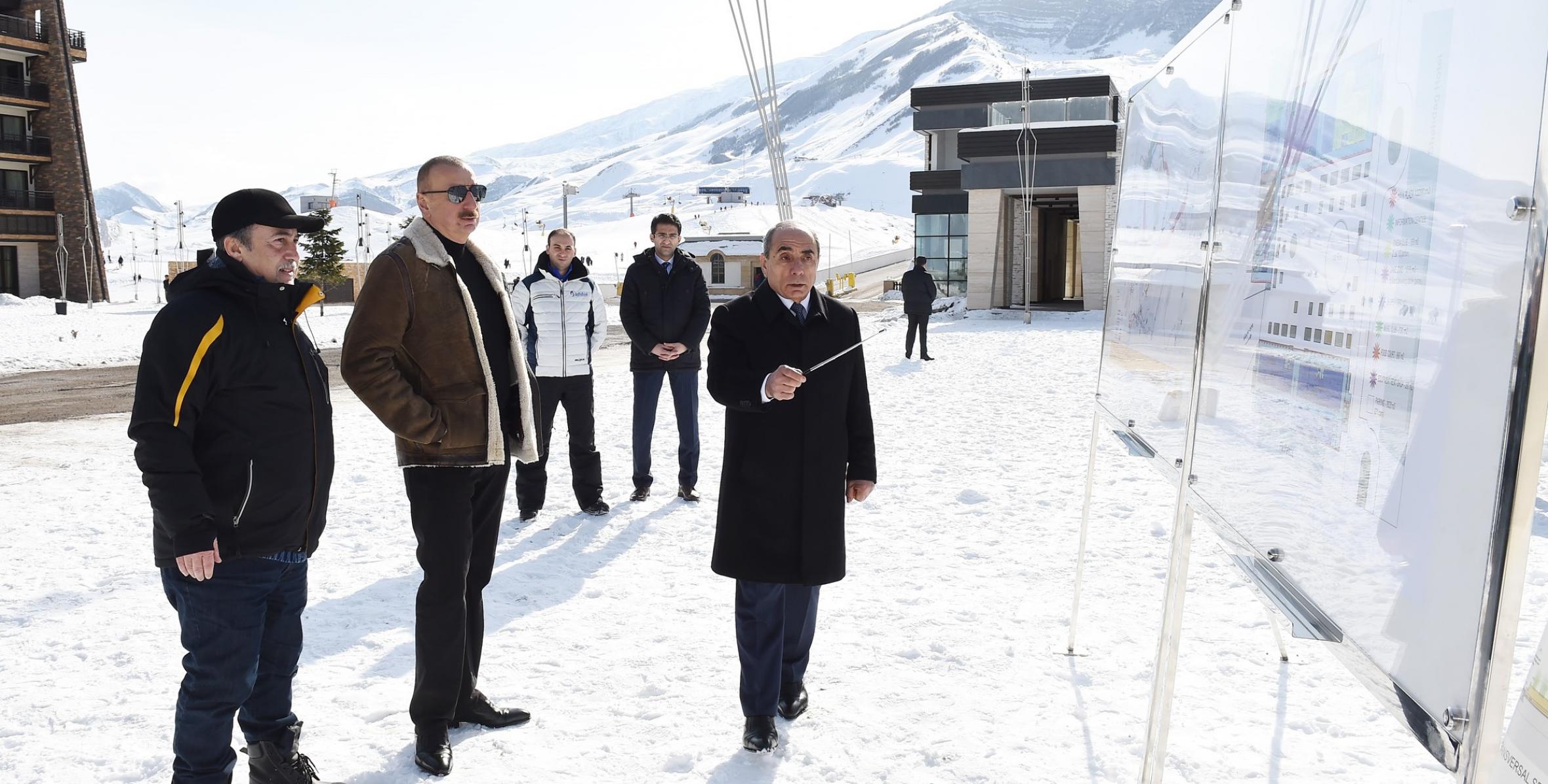 Ильхам Алиев ознакомился в Гусаре с очередными планами развития зимне-летнего туристического комплекса «Шахдаг»