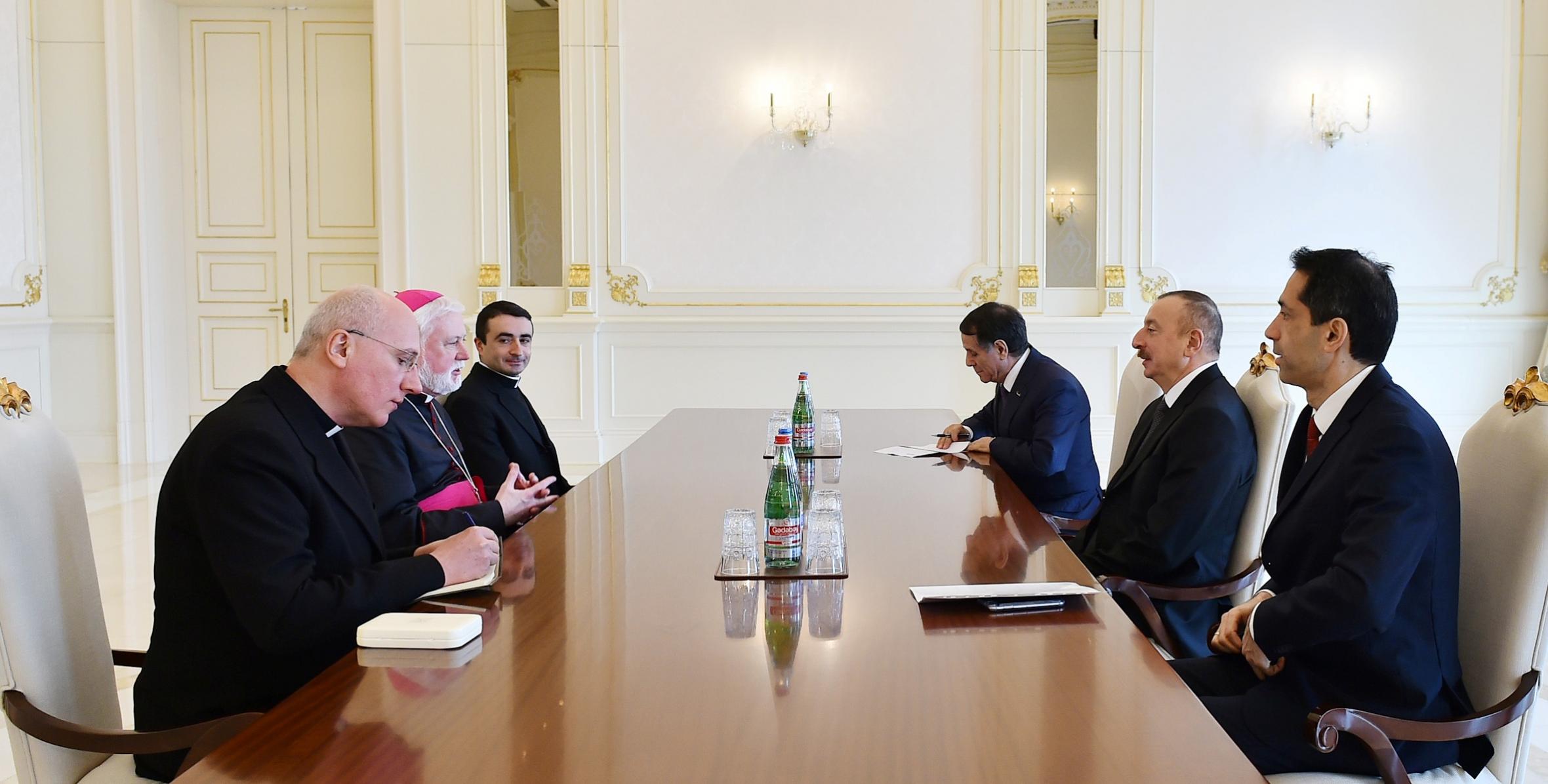 Ilham Aliyev received delegation of Holy See