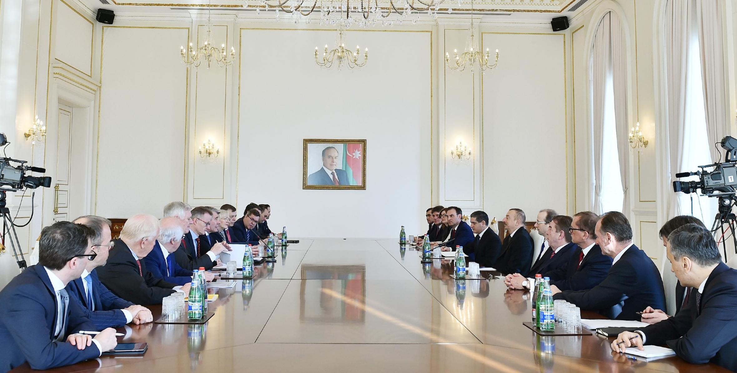 Ilham Aliyev received delegation of Germany's Committee on Eastern European Economic Relations