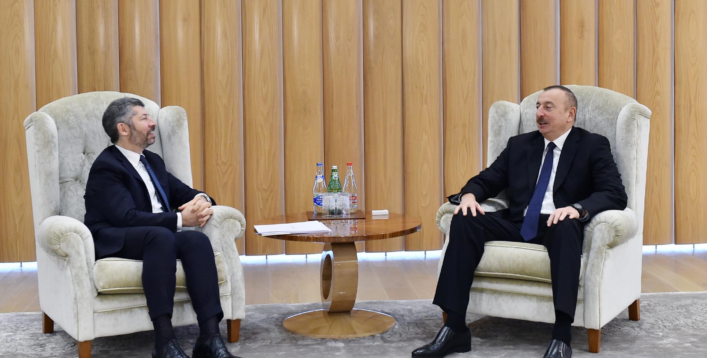 Ильхам Алиев встретился с заместителем министра экономического развития Италии