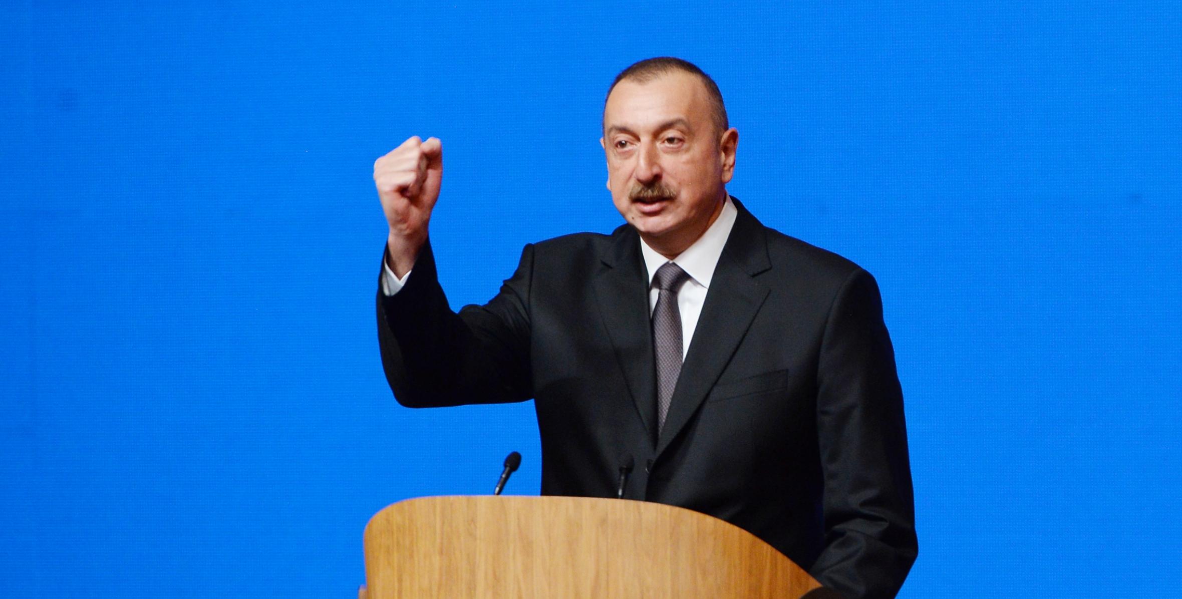 Речь Ильхама Алиева на  VI съезде Партии «Ени Азербайджан»