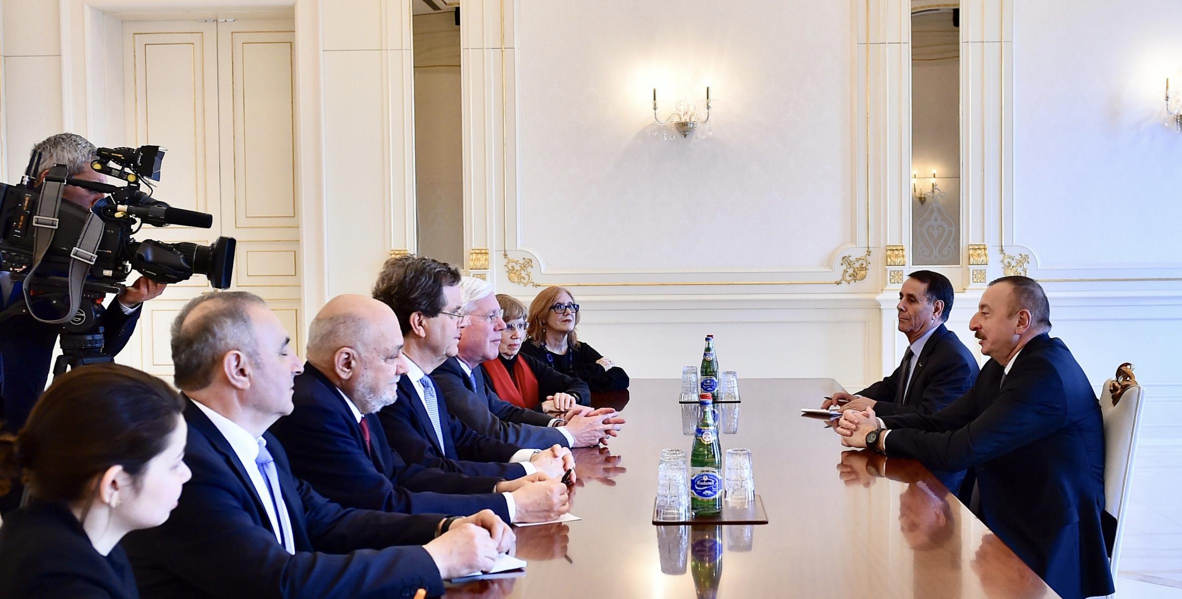 Ilham Aliyev received delegation led by President of American Jewish Committee