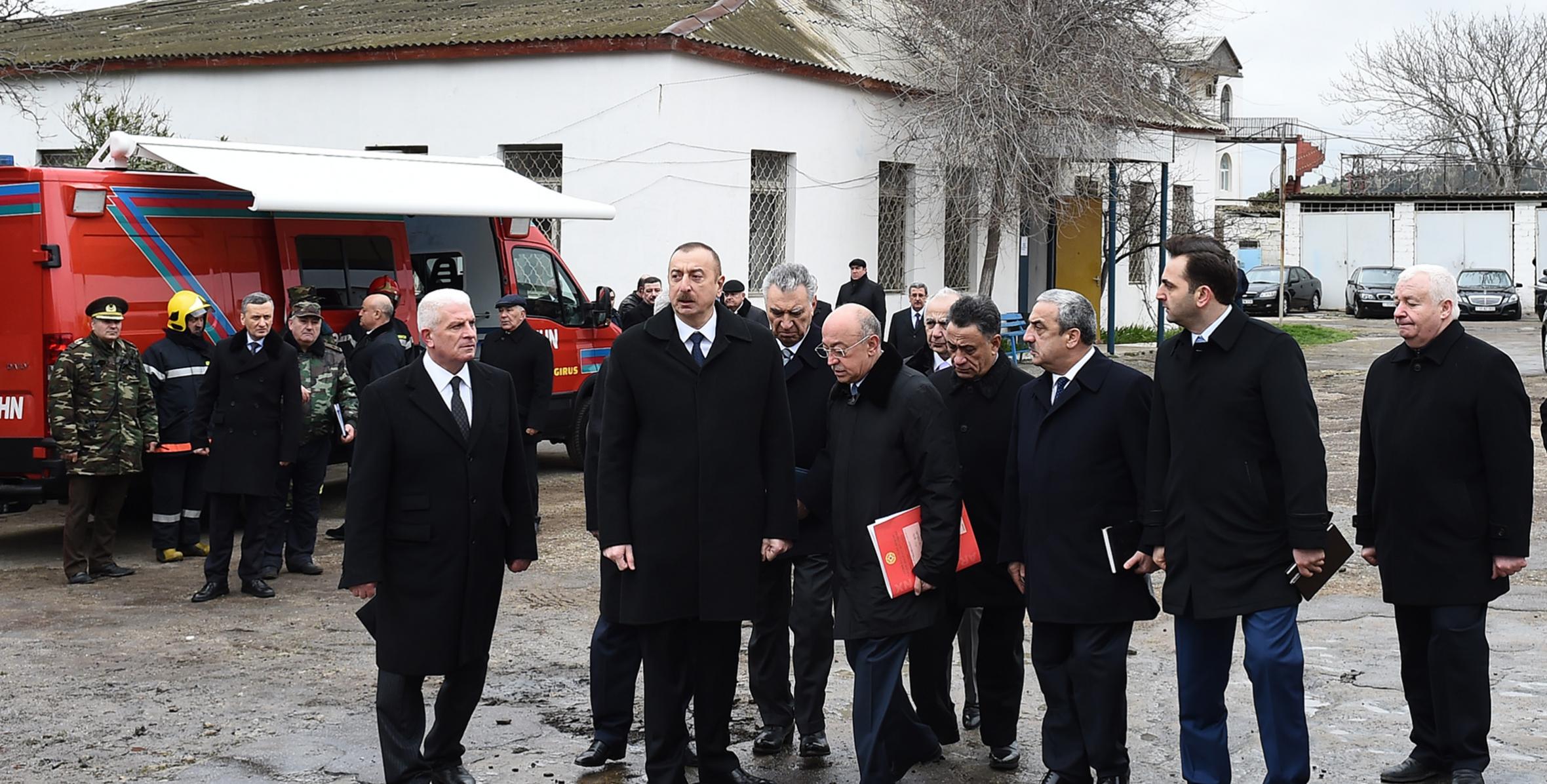Ильхам Алиев прибыл в Республиканский наркологический центр, где произошел пожар, и ознакомился с ситуацией