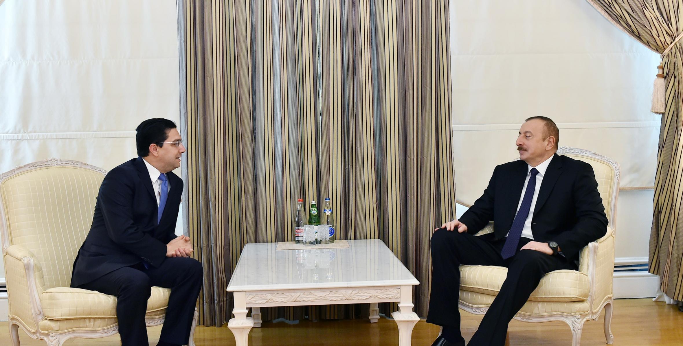 Ильхам Алиев принял делегацию во главе с министром иностранных дел и международного сотрудничества Марокко