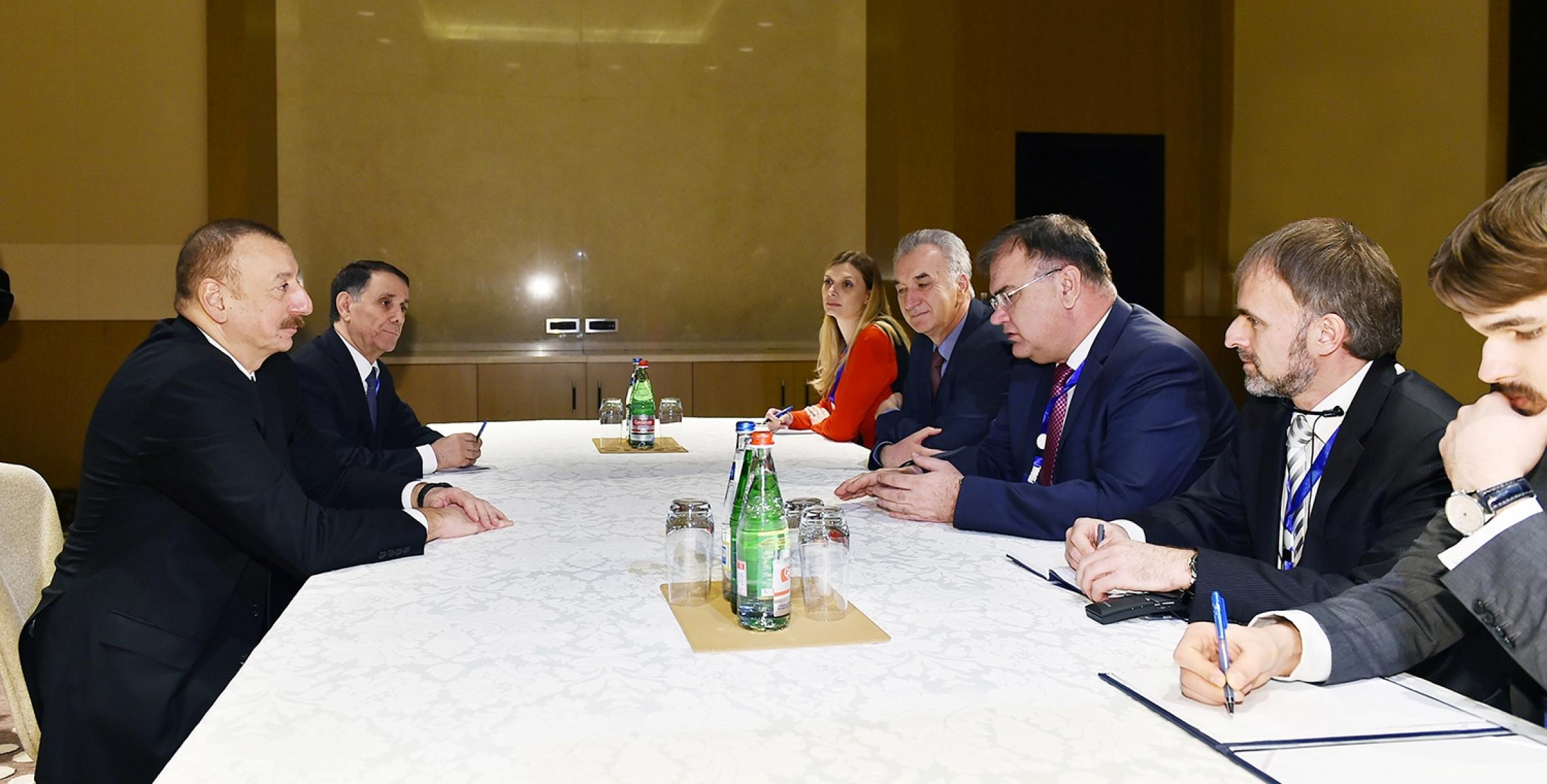 Состоялась встреча Ильхама Алиева с членом Президиума Боснии и Герцеговины Младеном Иваничем