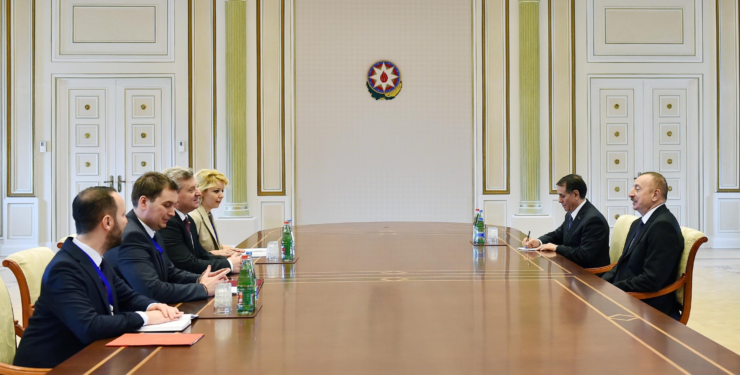 lham Əliyev Makedoniya Respublikasının Prezidenti George İvanov ilə görüşüb