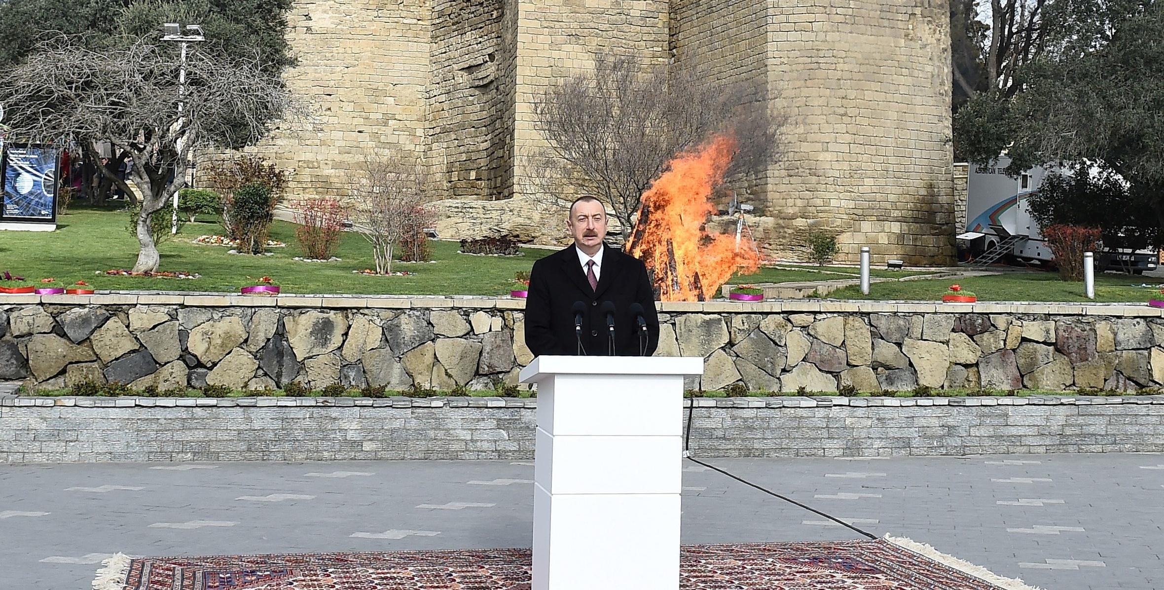 Речь Ильхама Алиева на общенародном веселье по случаю Новруз байрамы