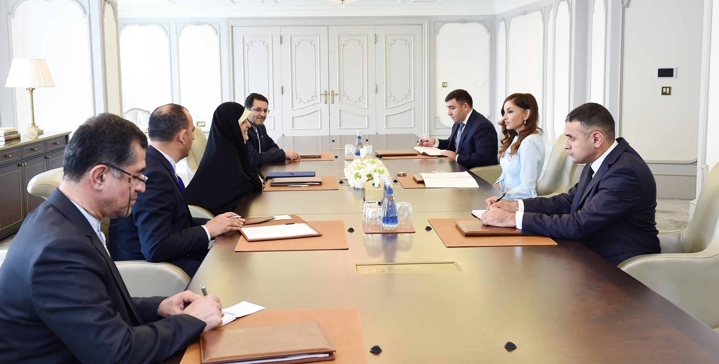 First Vice-President Mehriban Aliyeva met with Iranian Vice-President for Women and Family Affairs